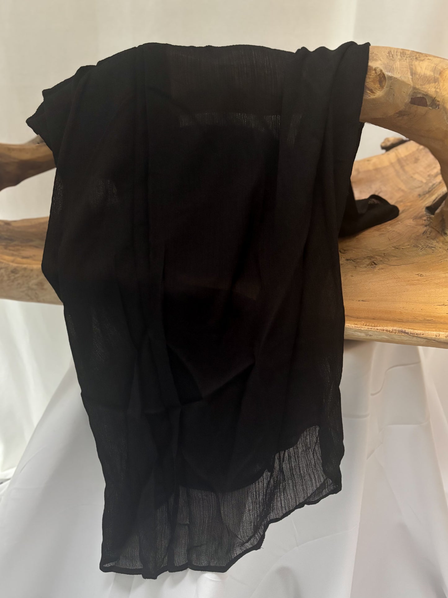 Crinkle hijab | Black