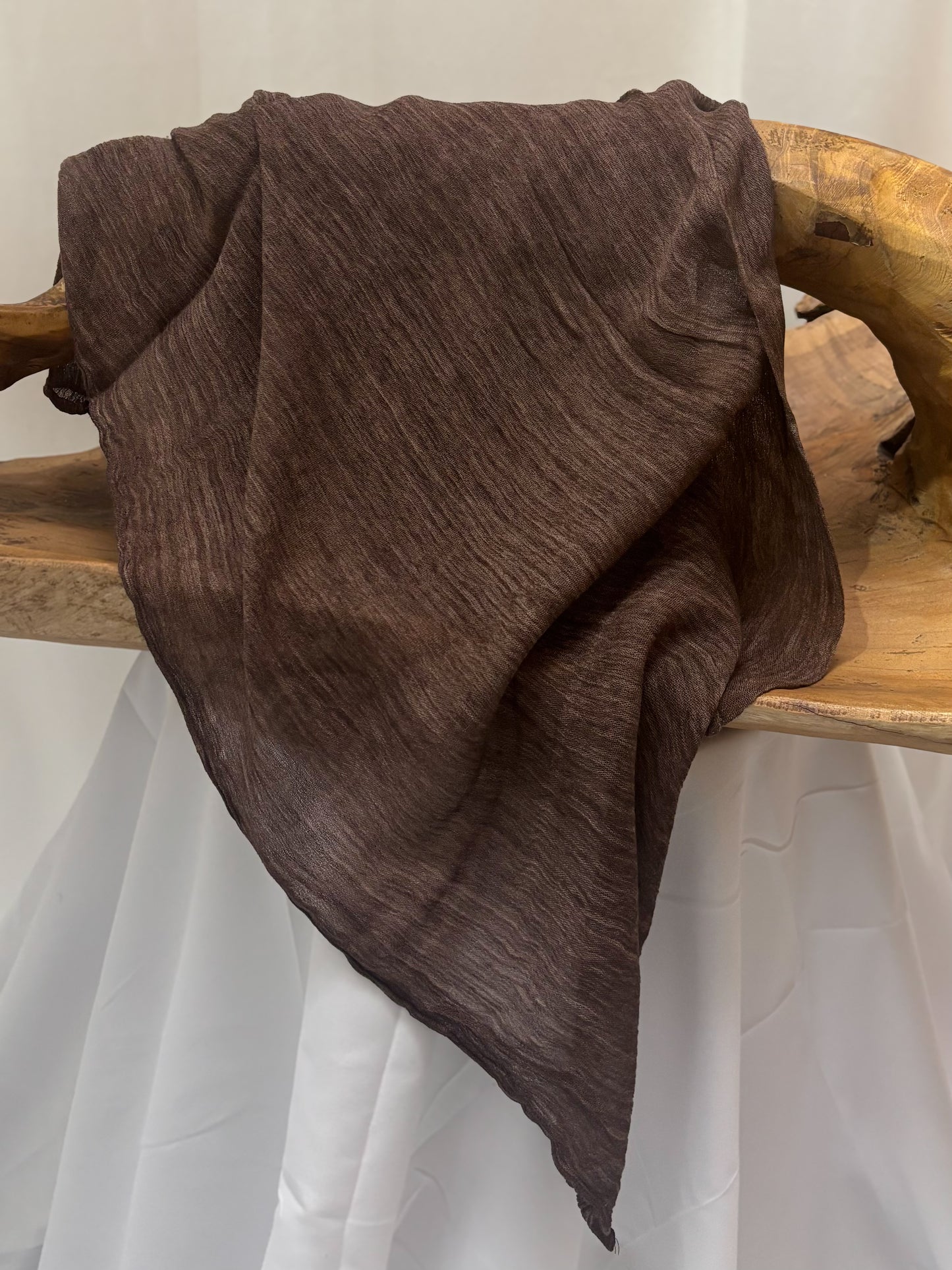 Textured hijab | Brown