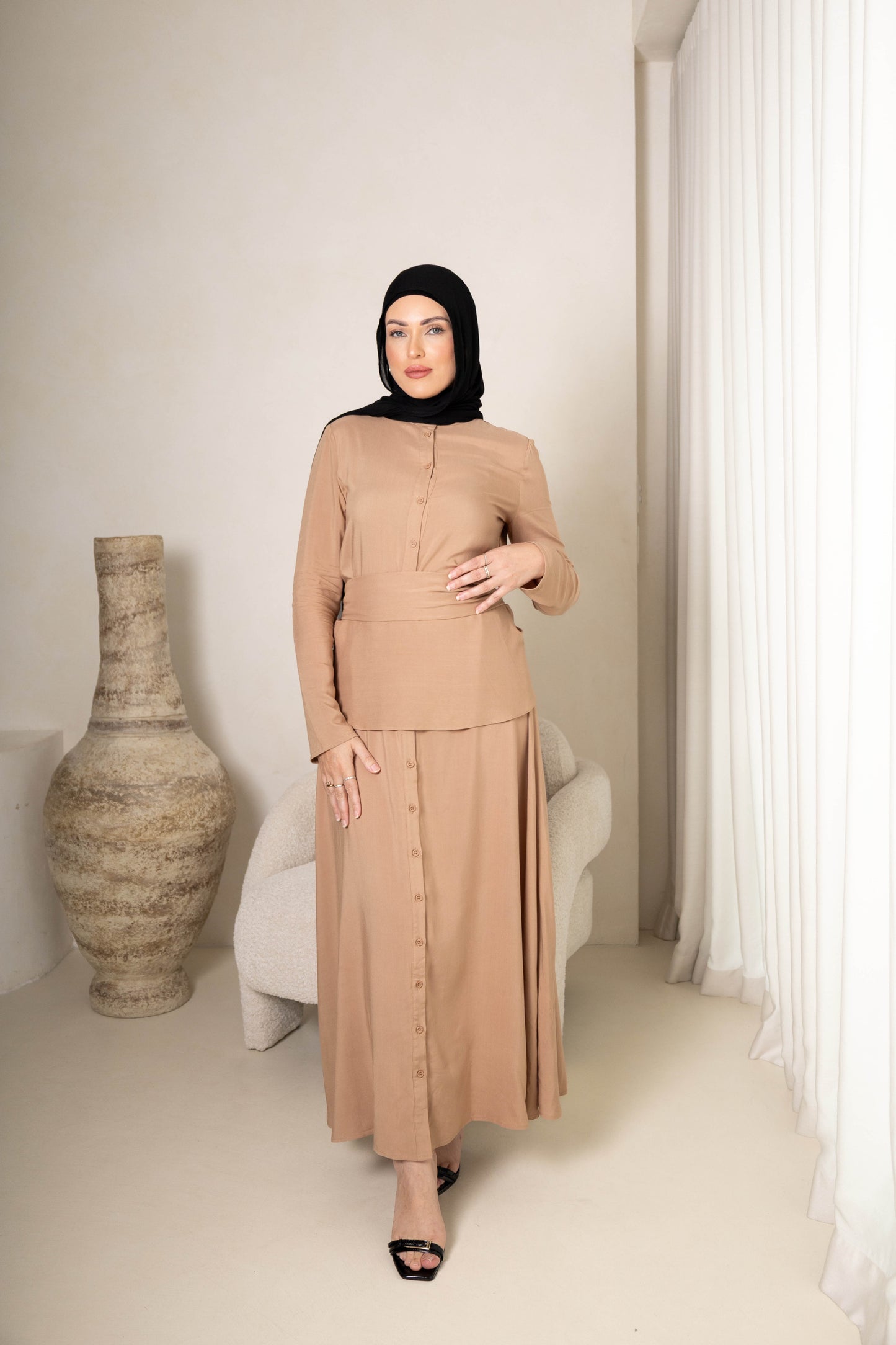Amali Dress | Desert Sand
