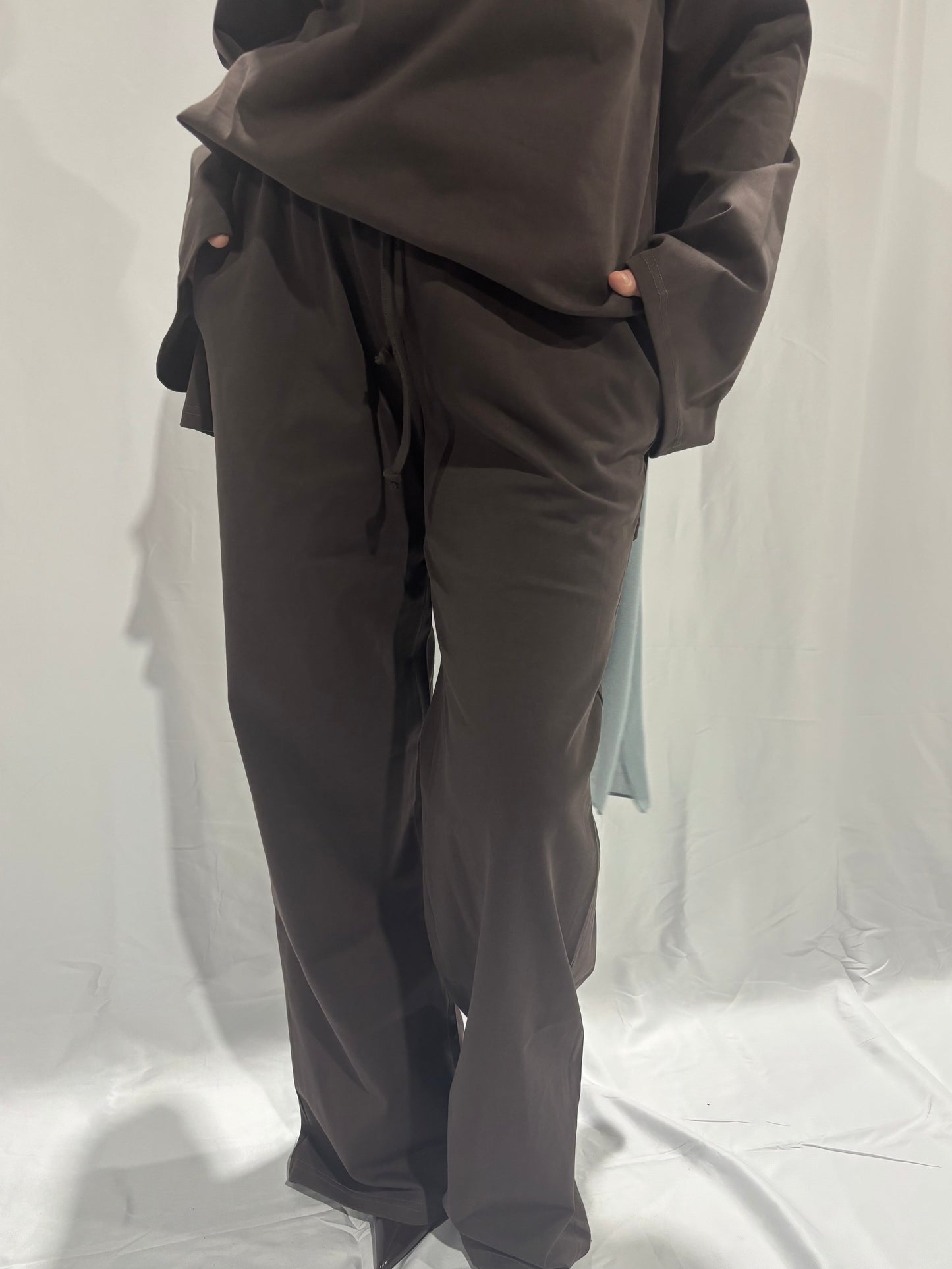 Basik Wide-Leg Pants – Bitter Chocolate