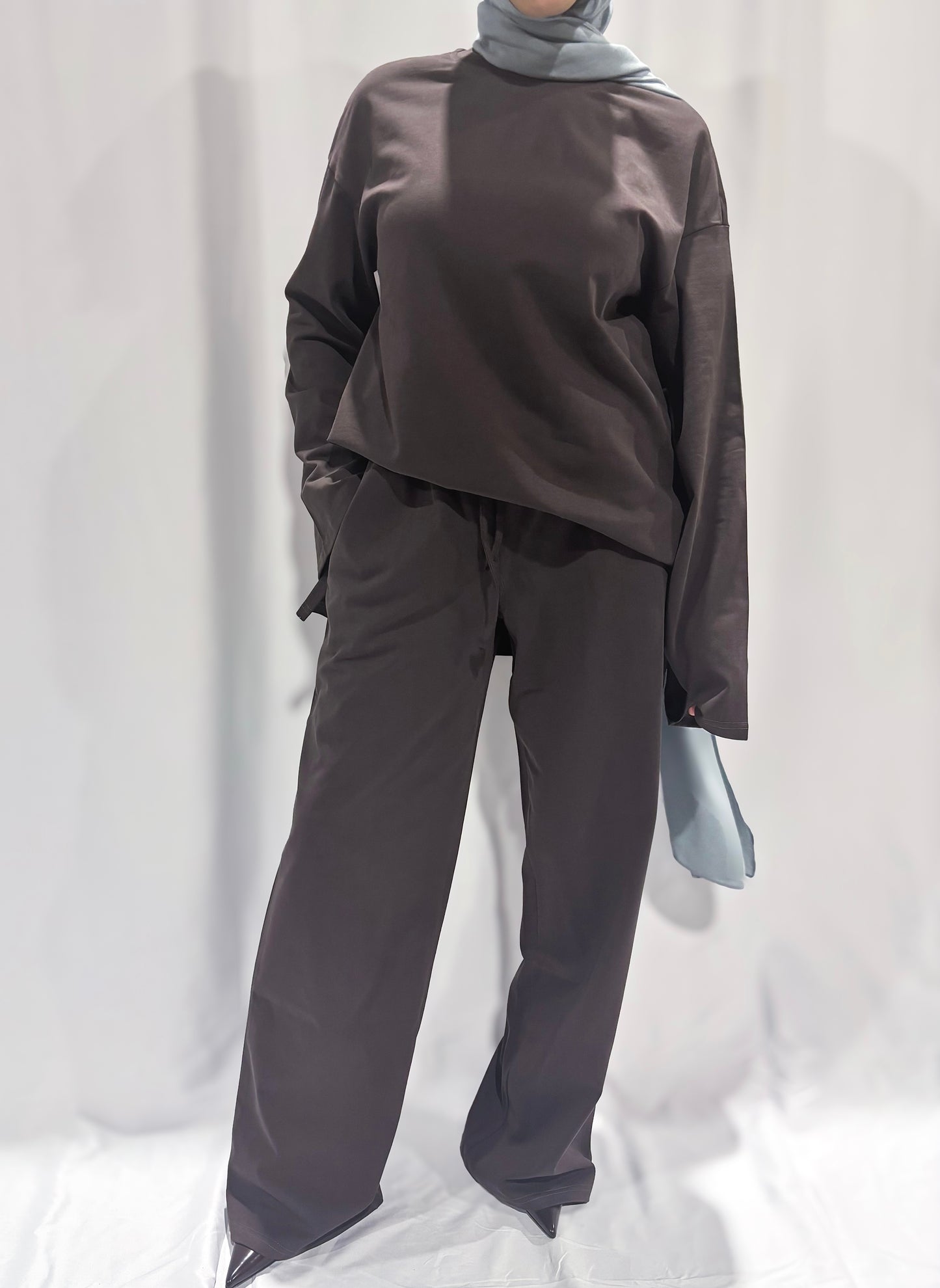 Basik Wide-Leg Pants – Bitter Chocolate