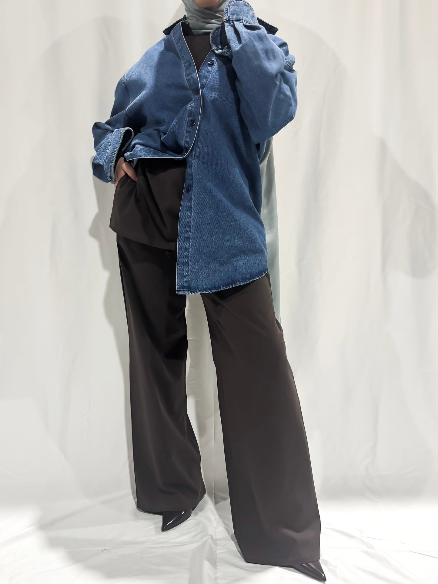 Basik Wide-Leg Pants – Bitter Chocolate