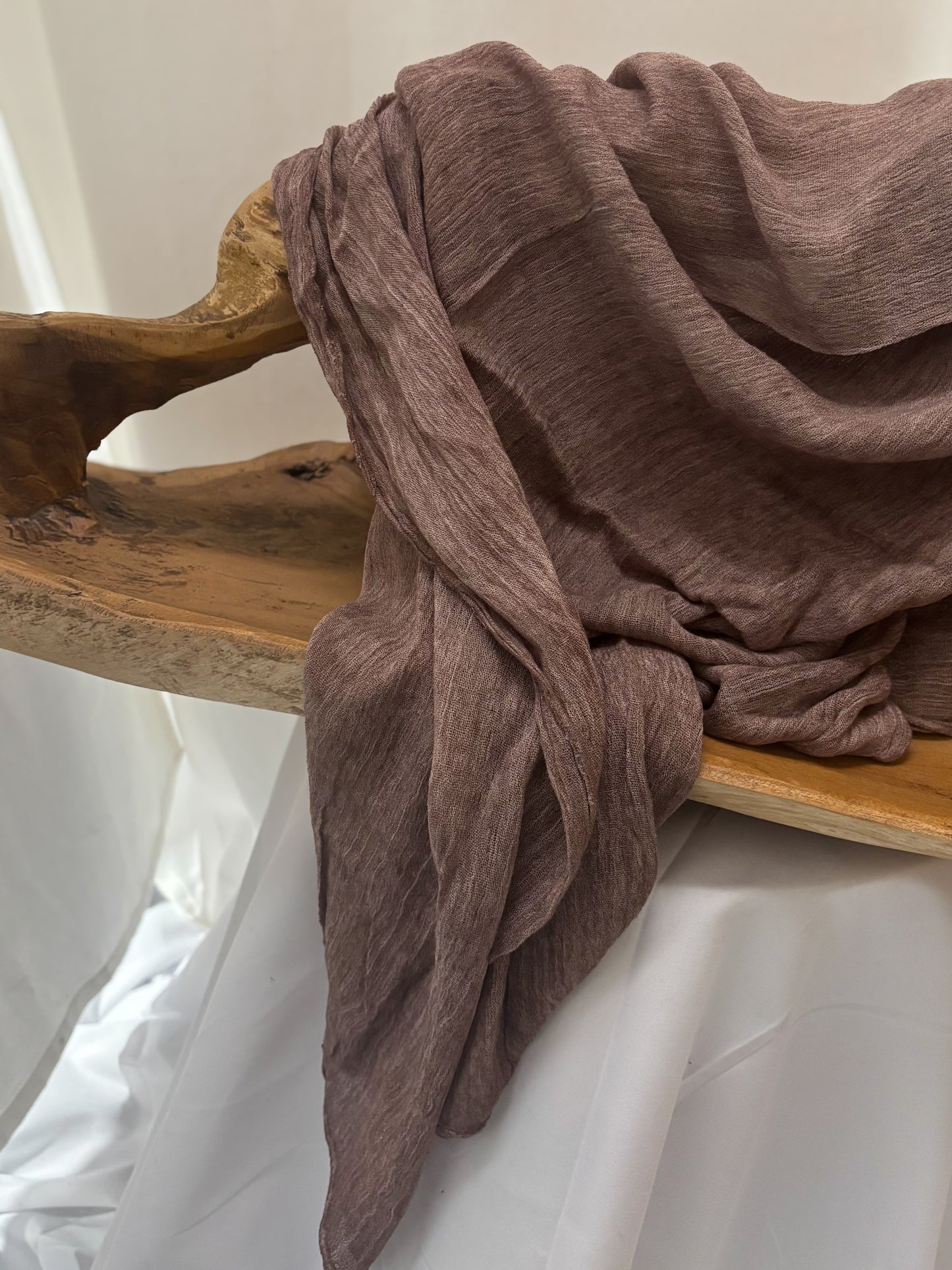 Textured hijab | Light Mauve