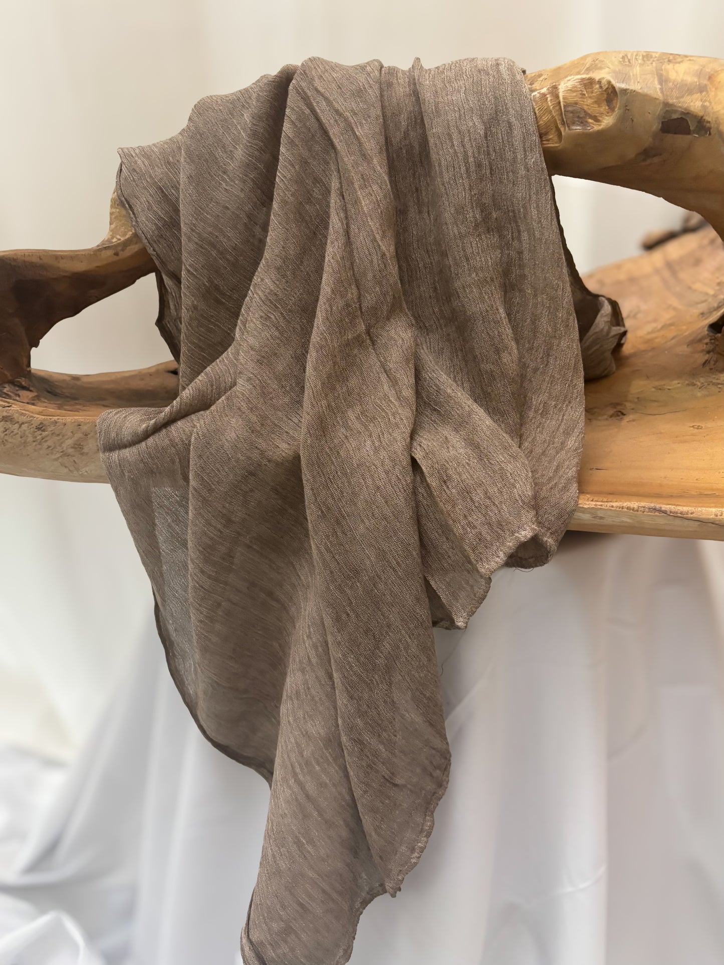 Textured hijab | Taupe