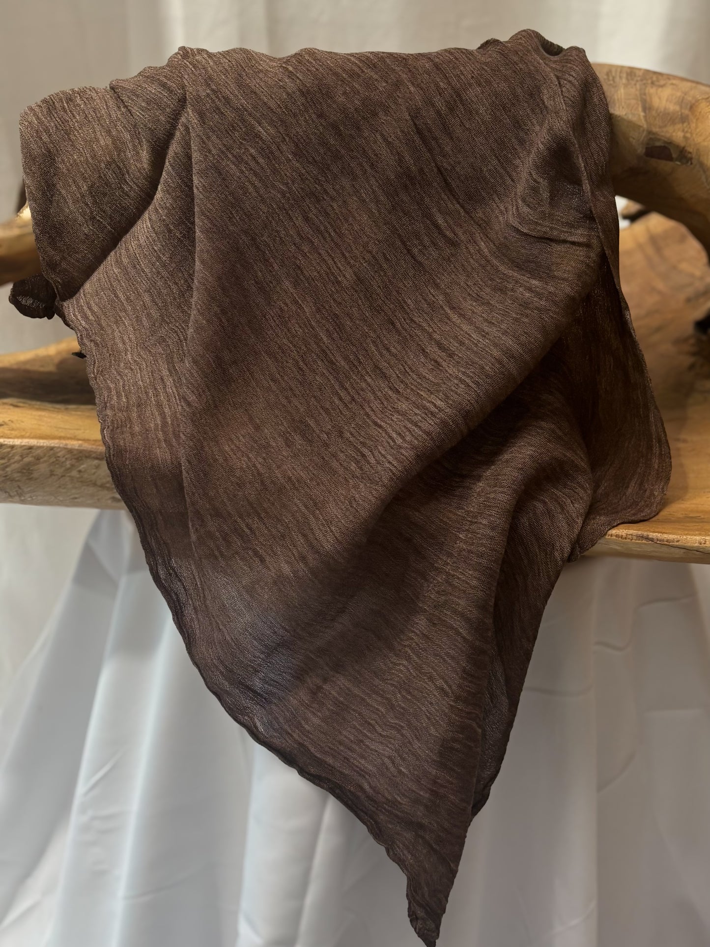 Textured hijab | Brown