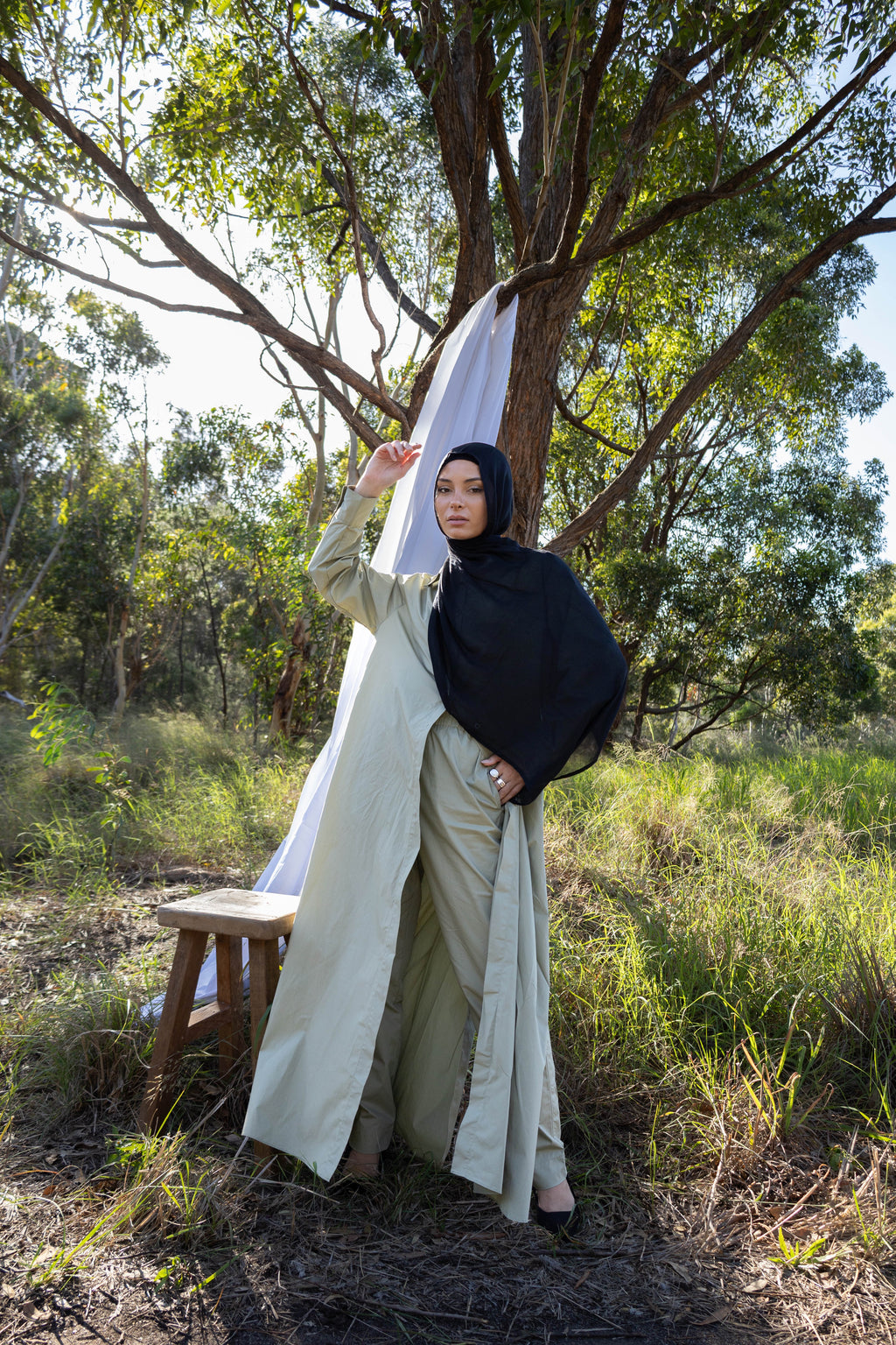 Surin Shirt Dress | Sage Green