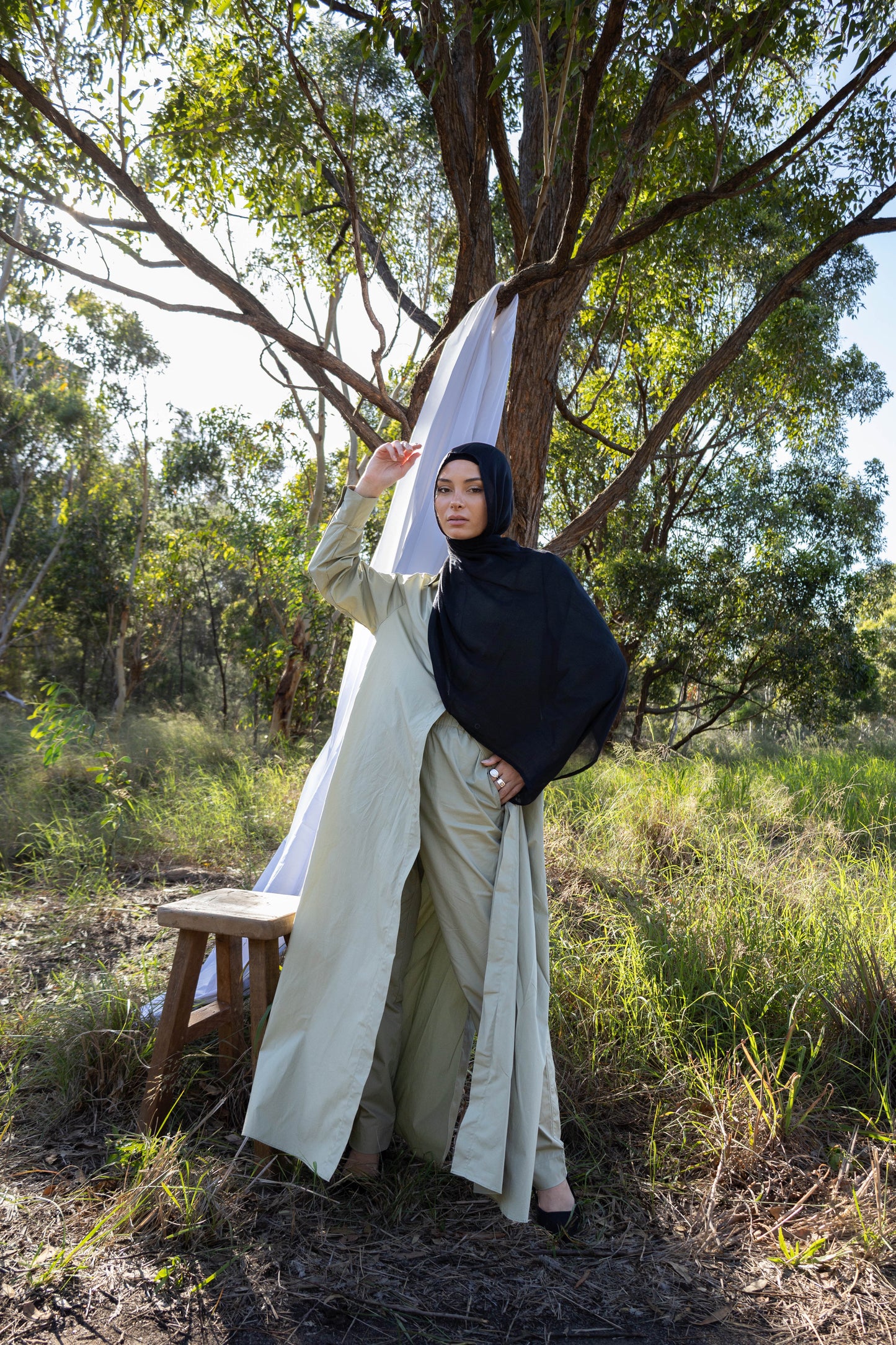 Surin Shirt Dress | Sage Green