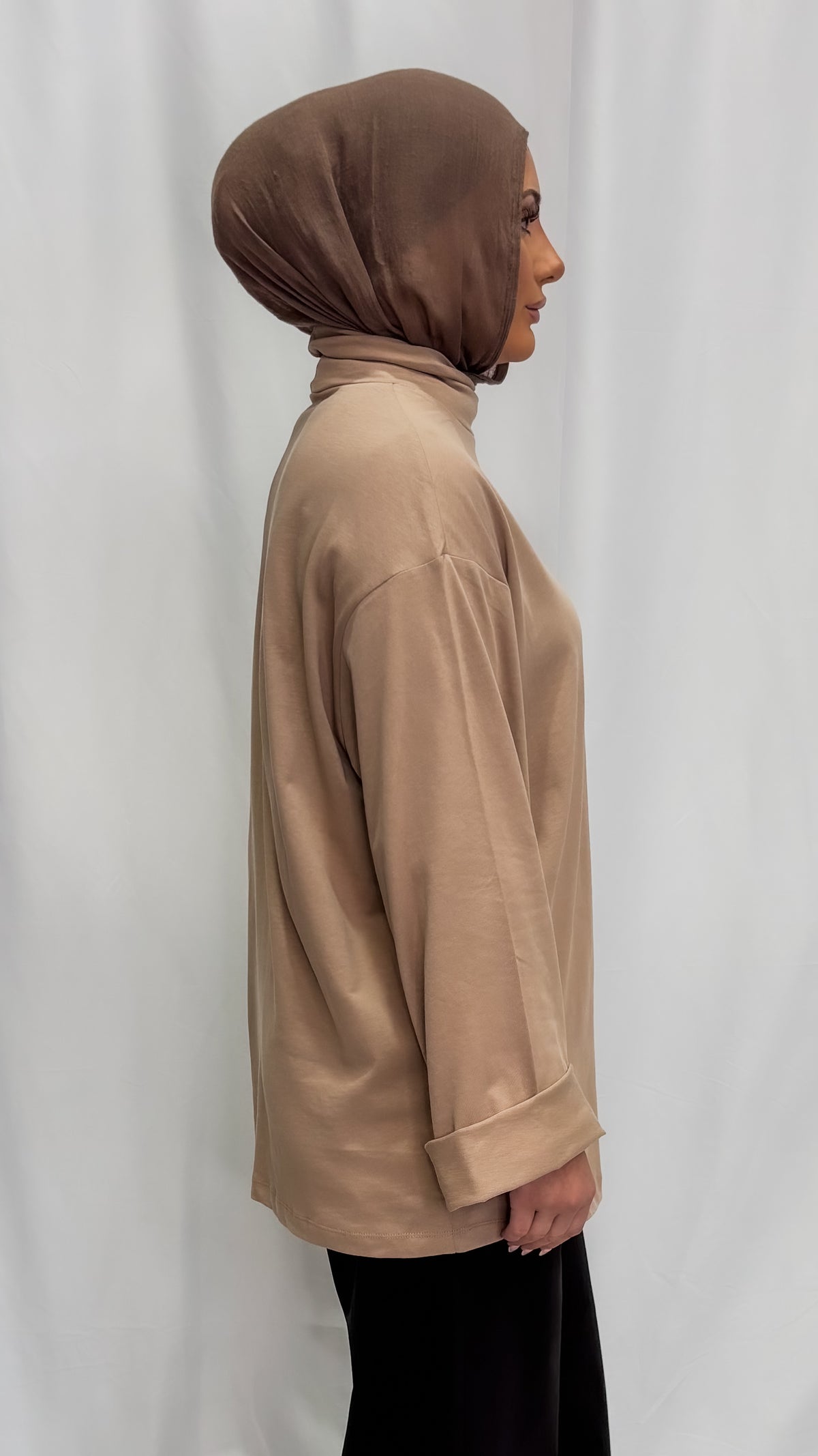 Oversized High Neck Shirt