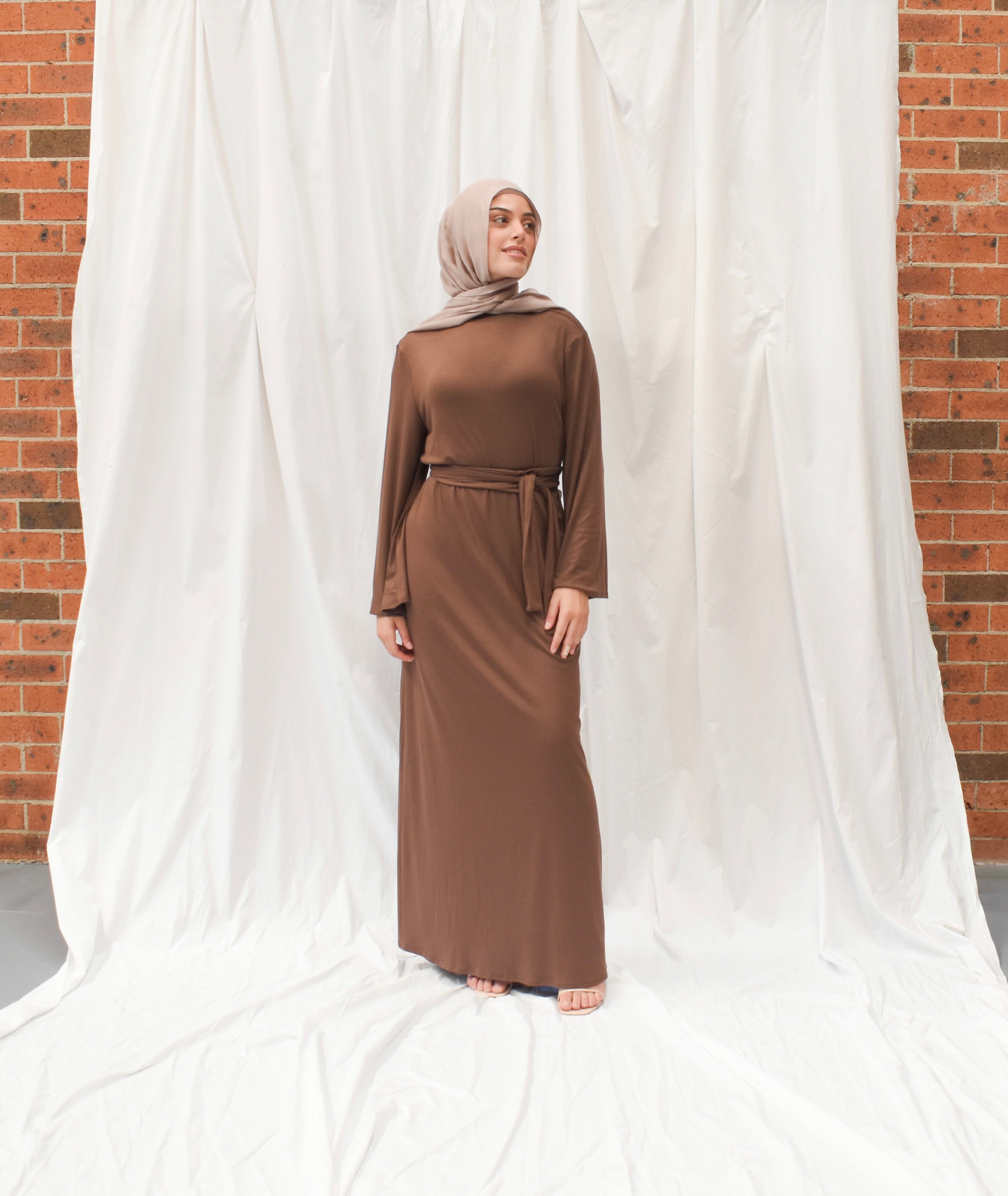 Jersey Dress | Brown