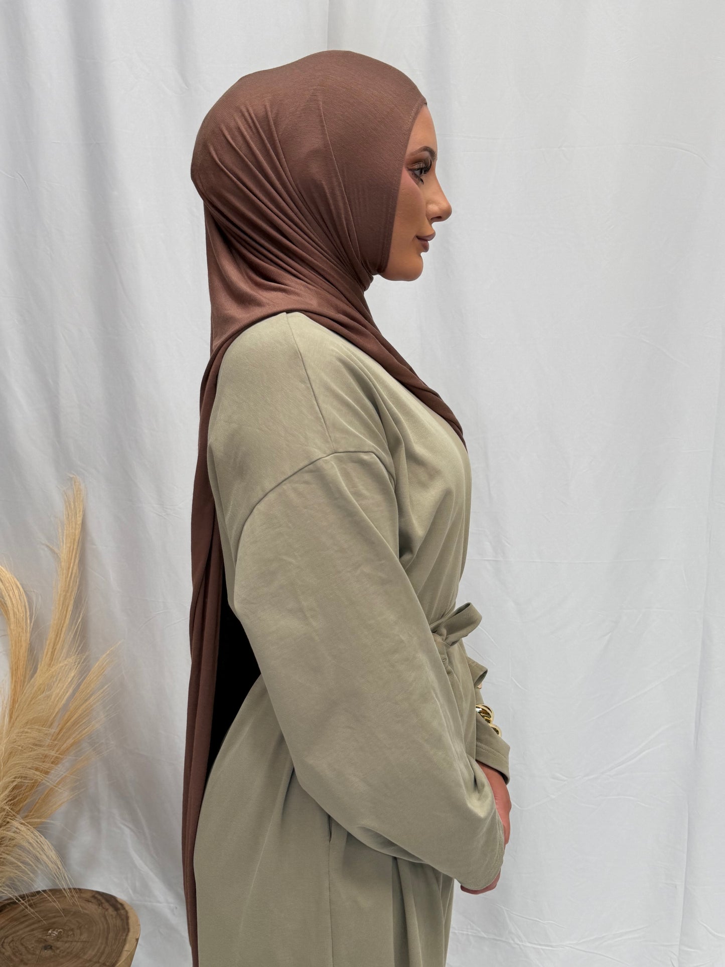 Instant jersey with cap | Latte