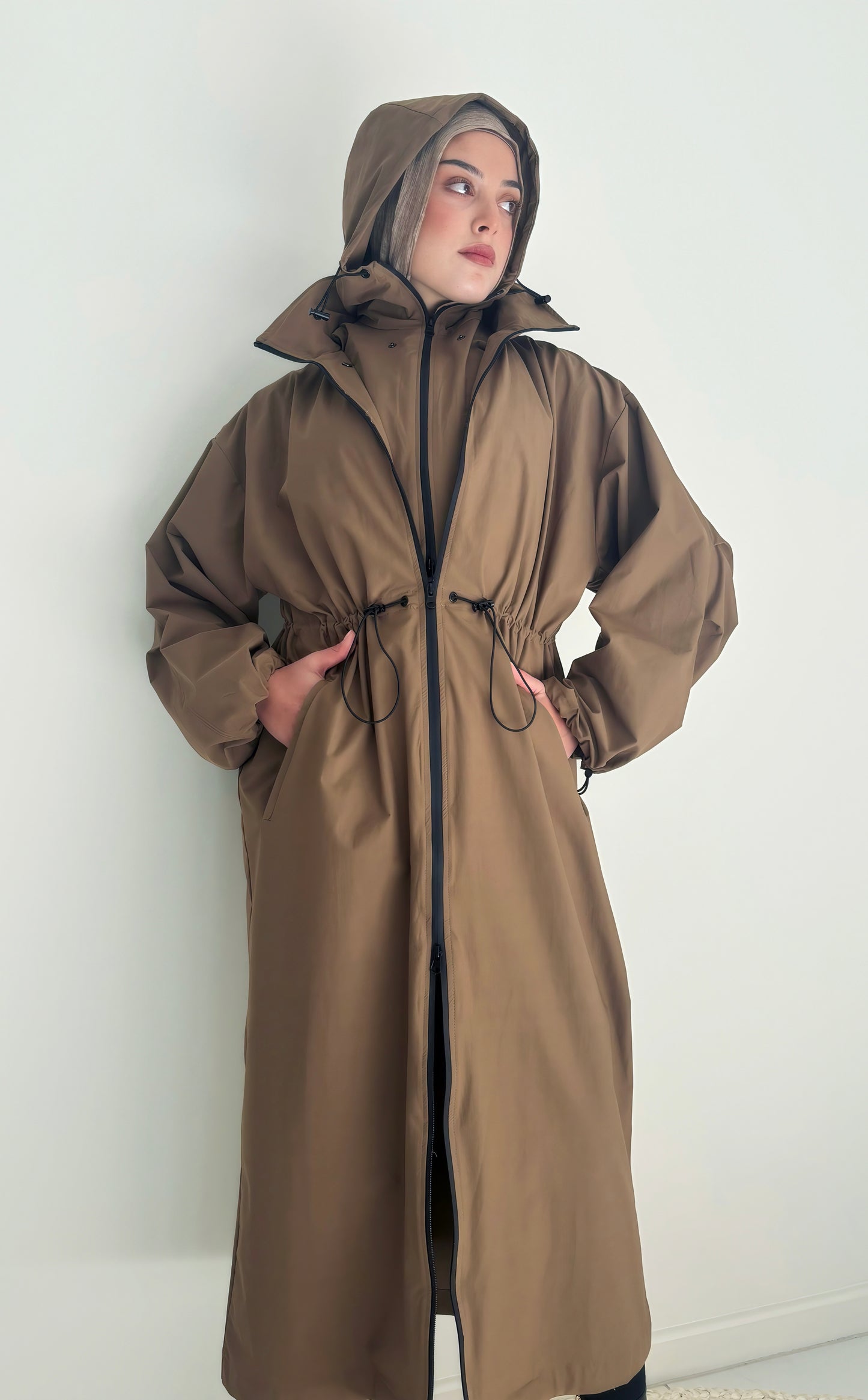 Hooded Trench Coat