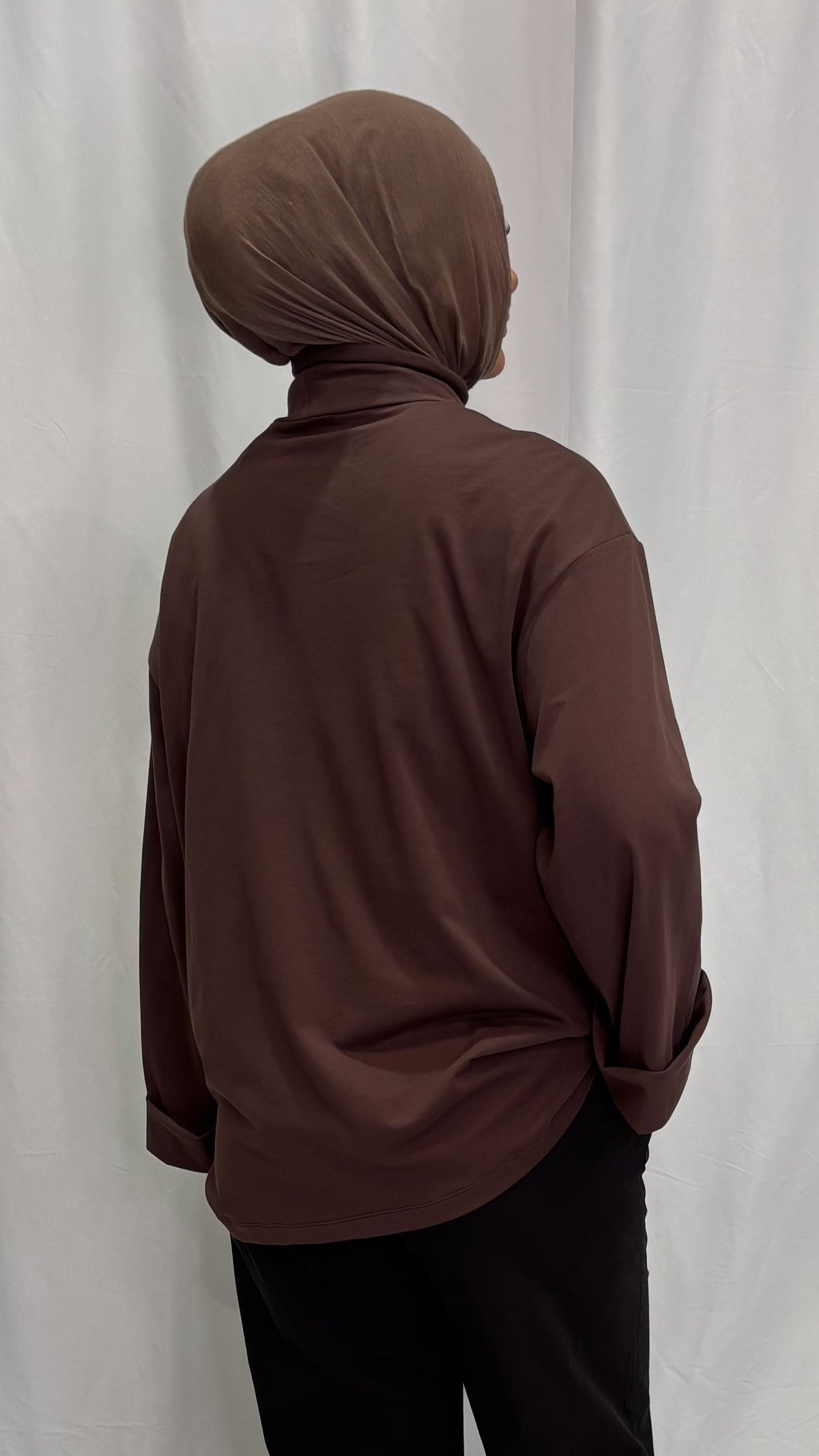 Oversized High Neck Shirt