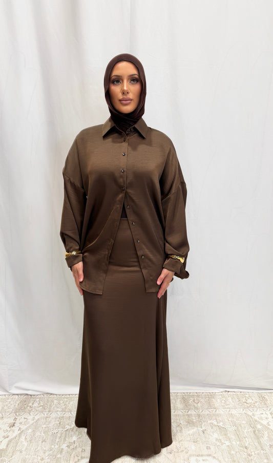 Valéria Satin Skirt