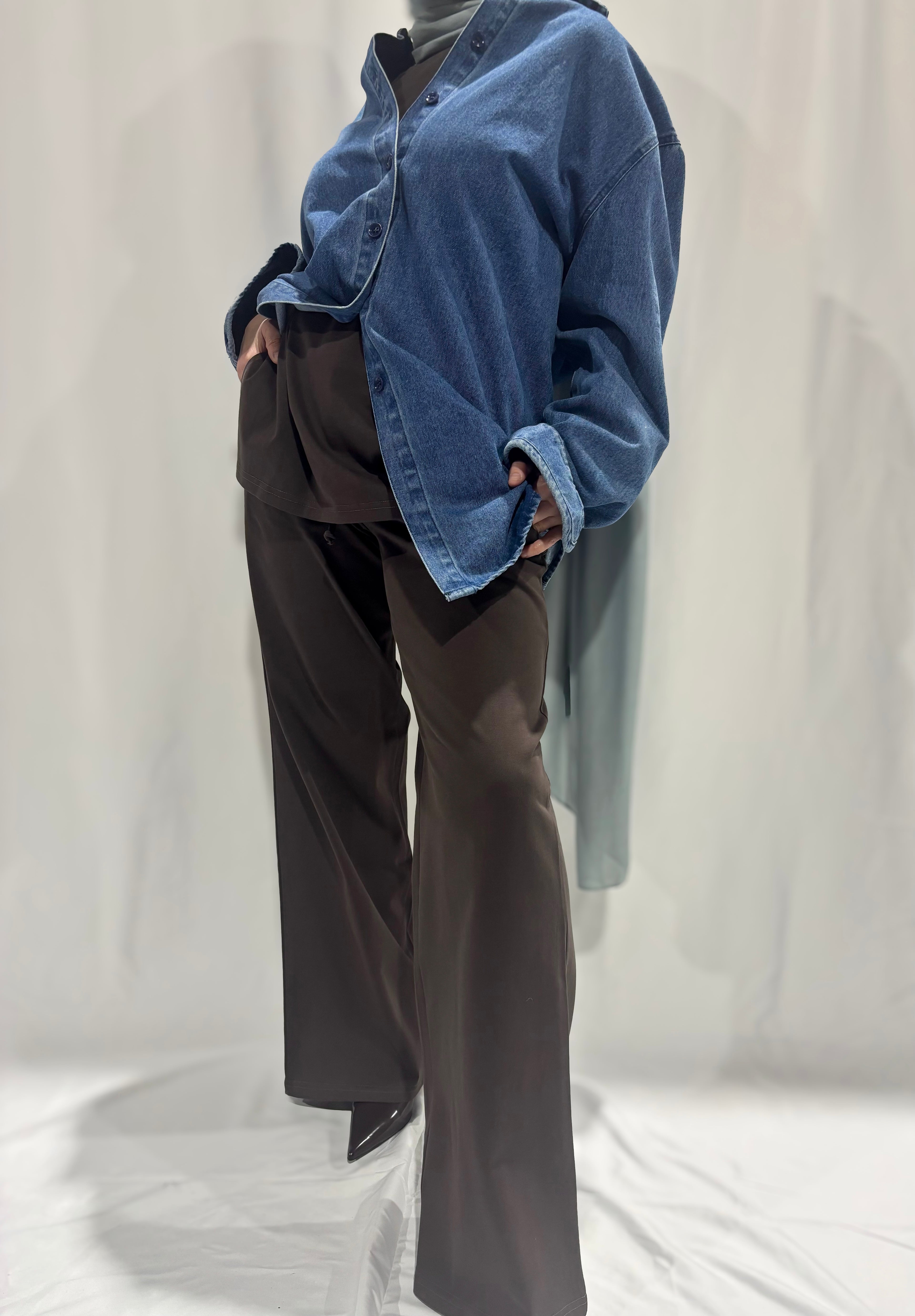 Basik Wide Leg Pants – Bitter Chocolate