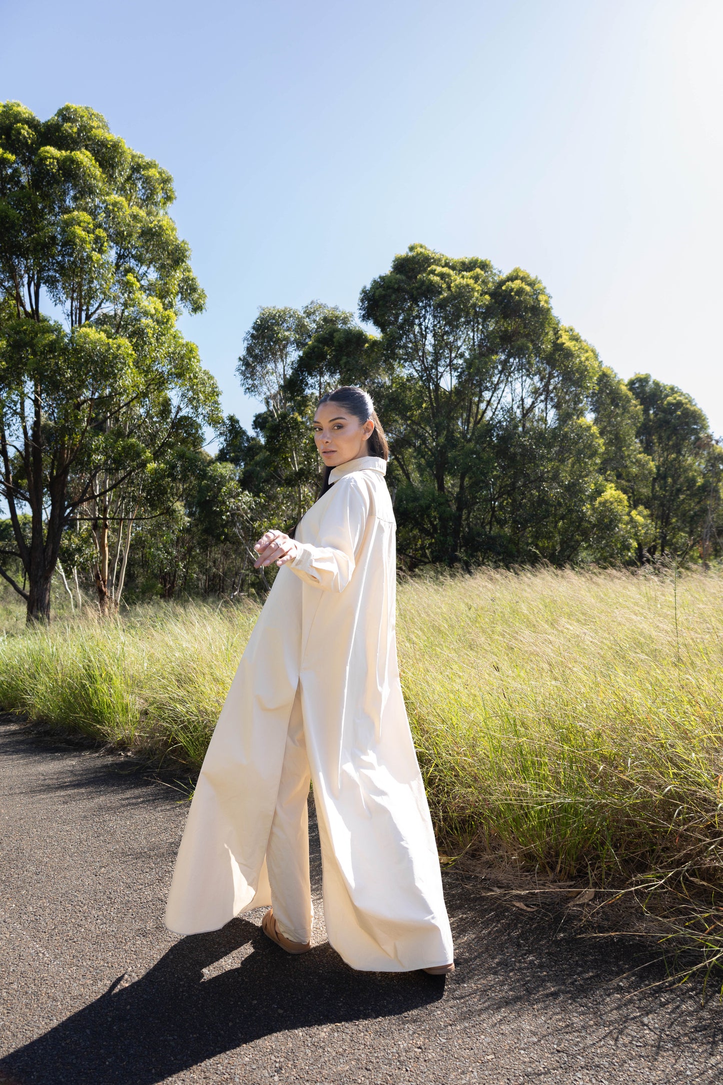 Surin Shirt Dress | Beige