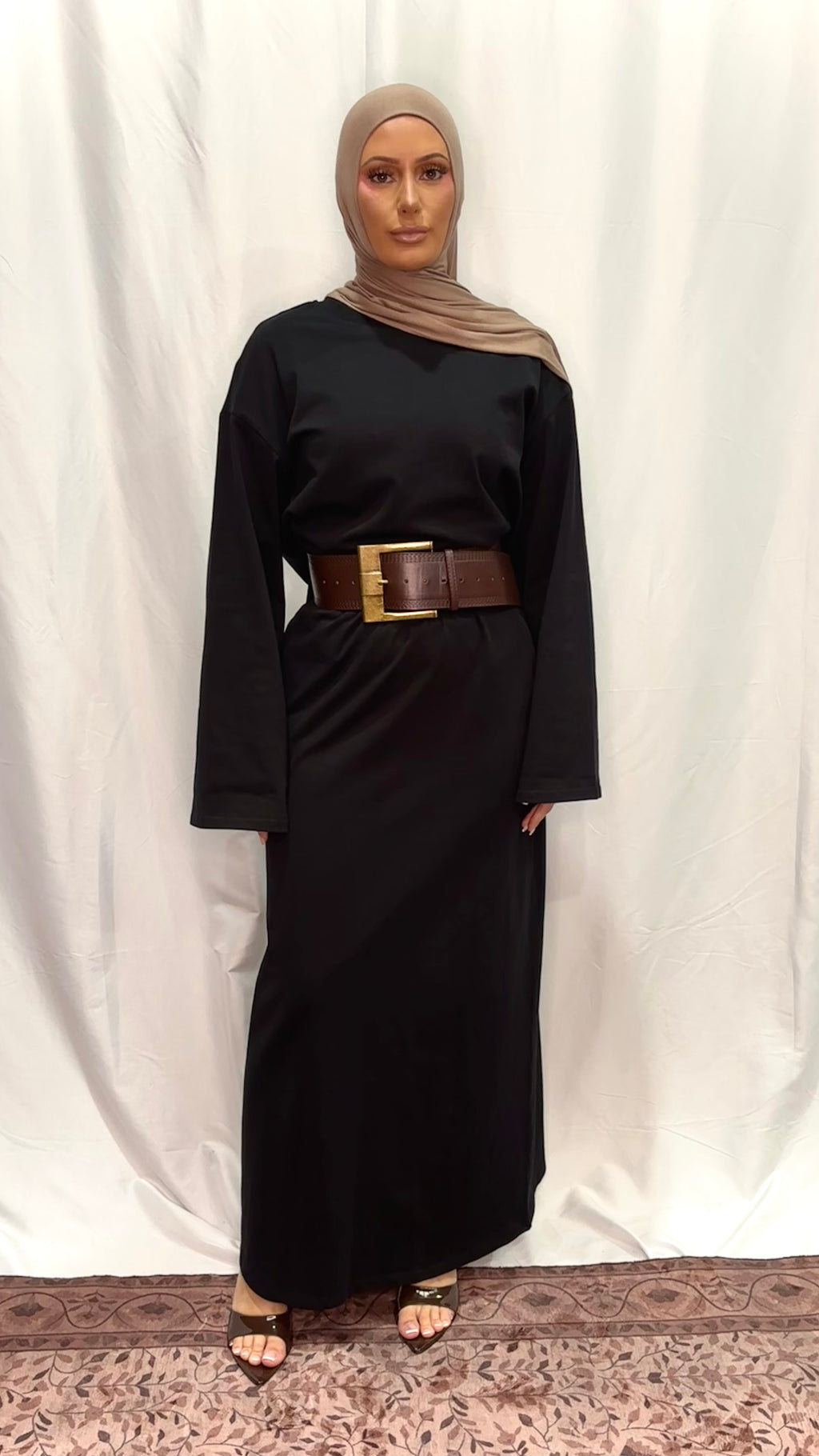Basik Black Maxi Skirt
