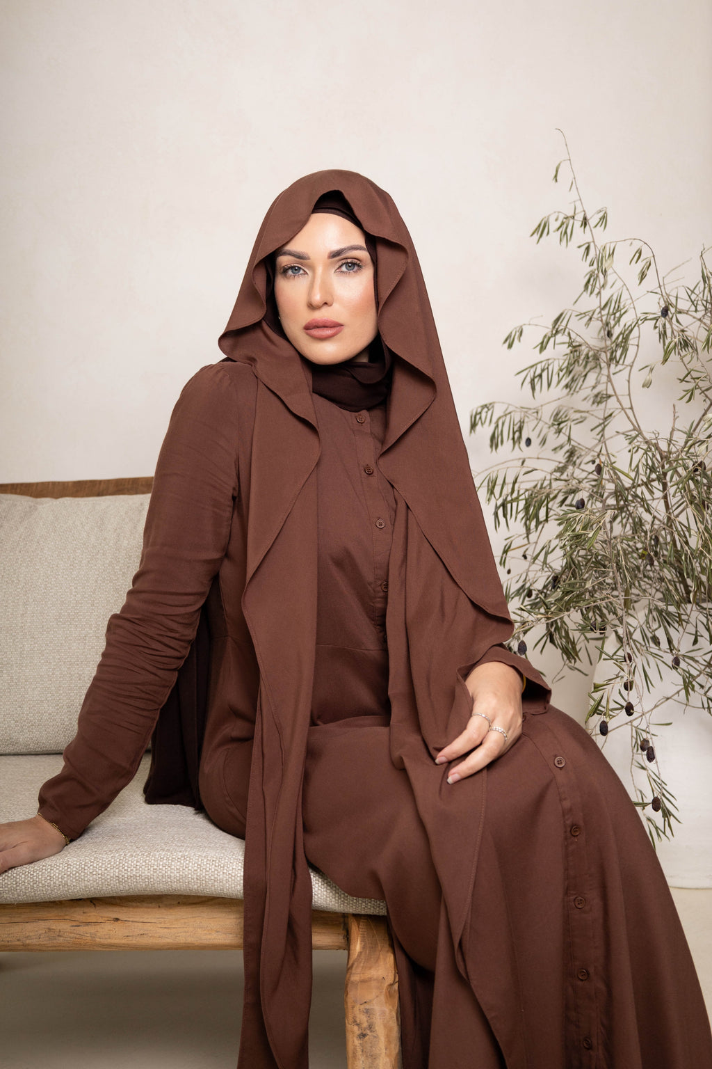 Amali Dress | Nut Brown