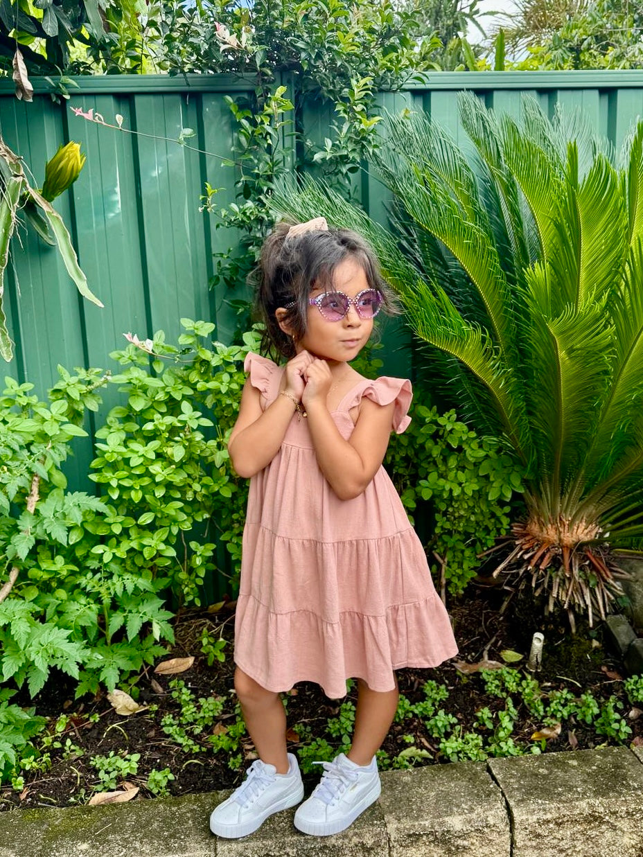 Ruffle Dress | Dusty Pink