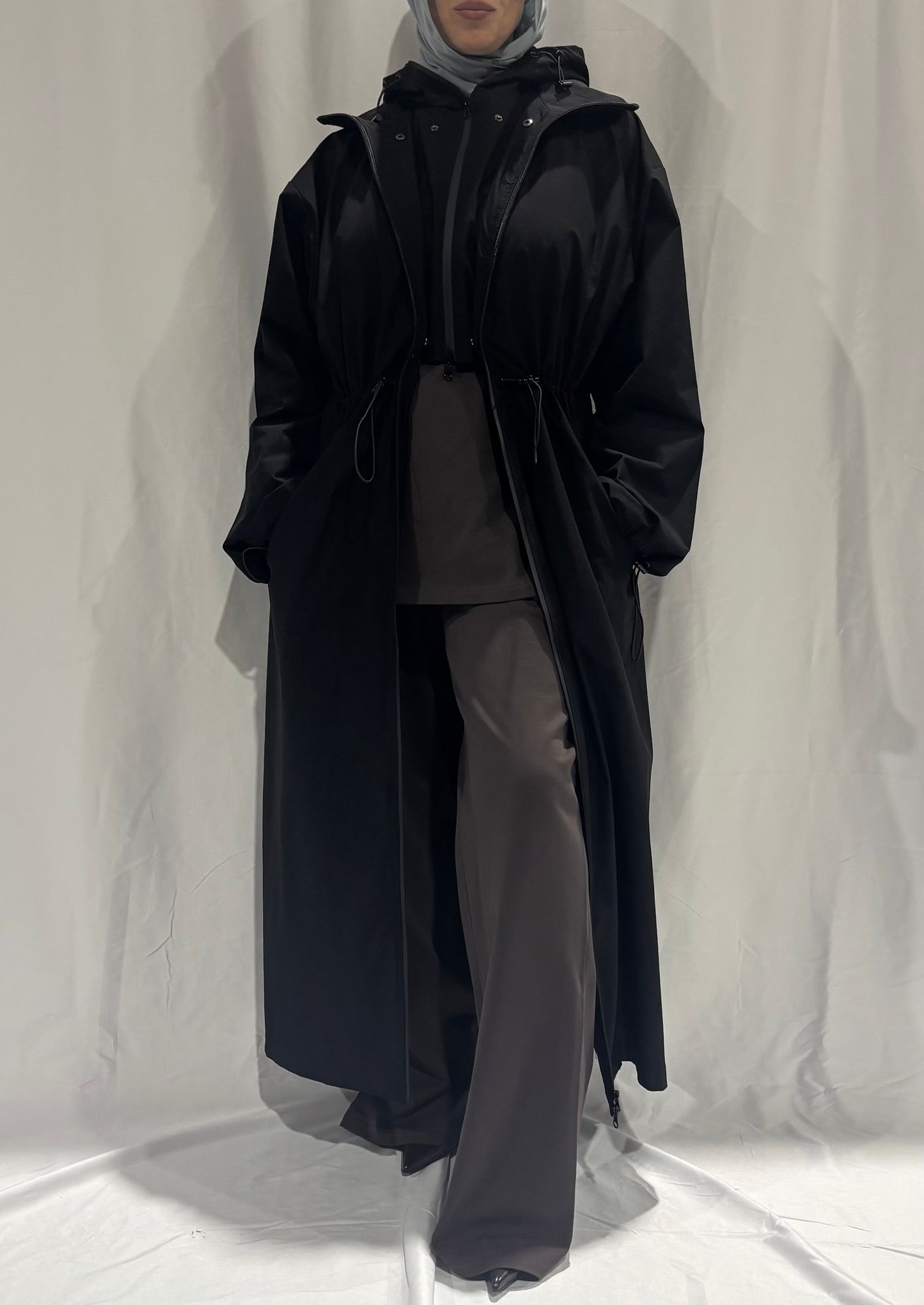 Hooded Trench Coat