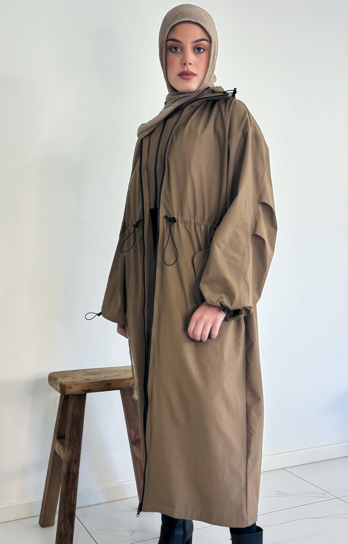 Hooded Trench Coat