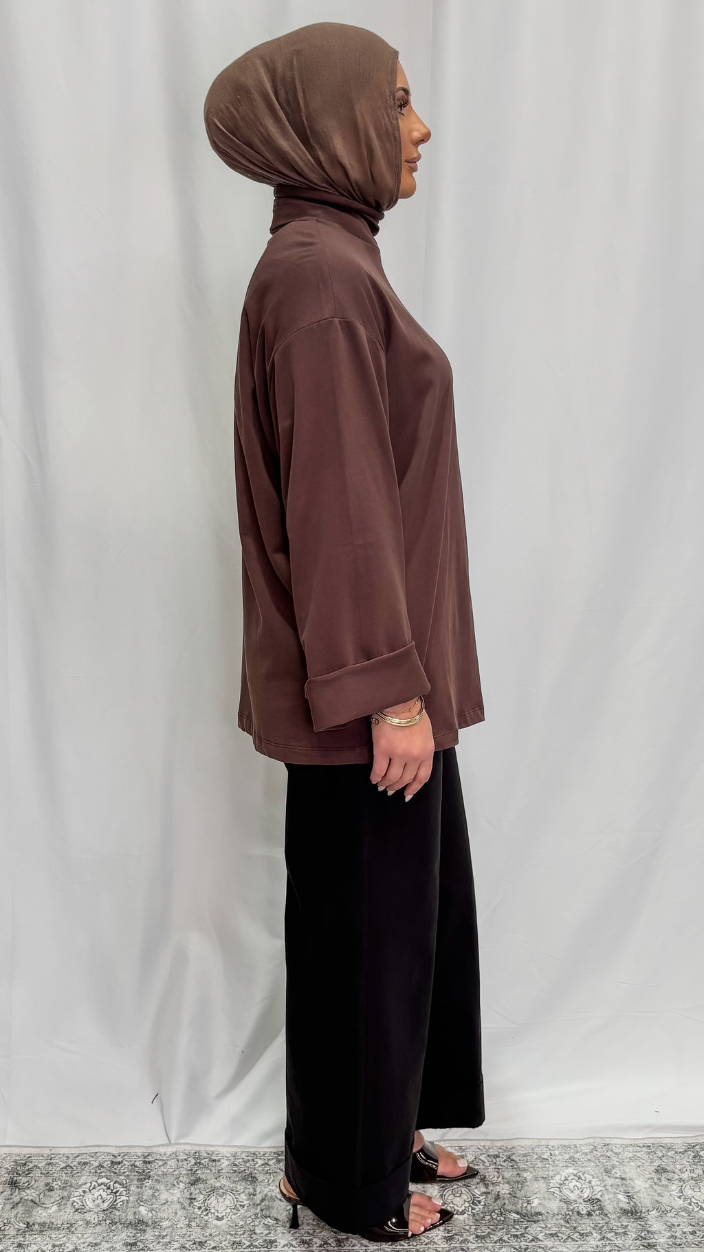 Oversized High Neck Shirt