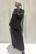 Basik Maxi Skirt – Bitter Chocolate