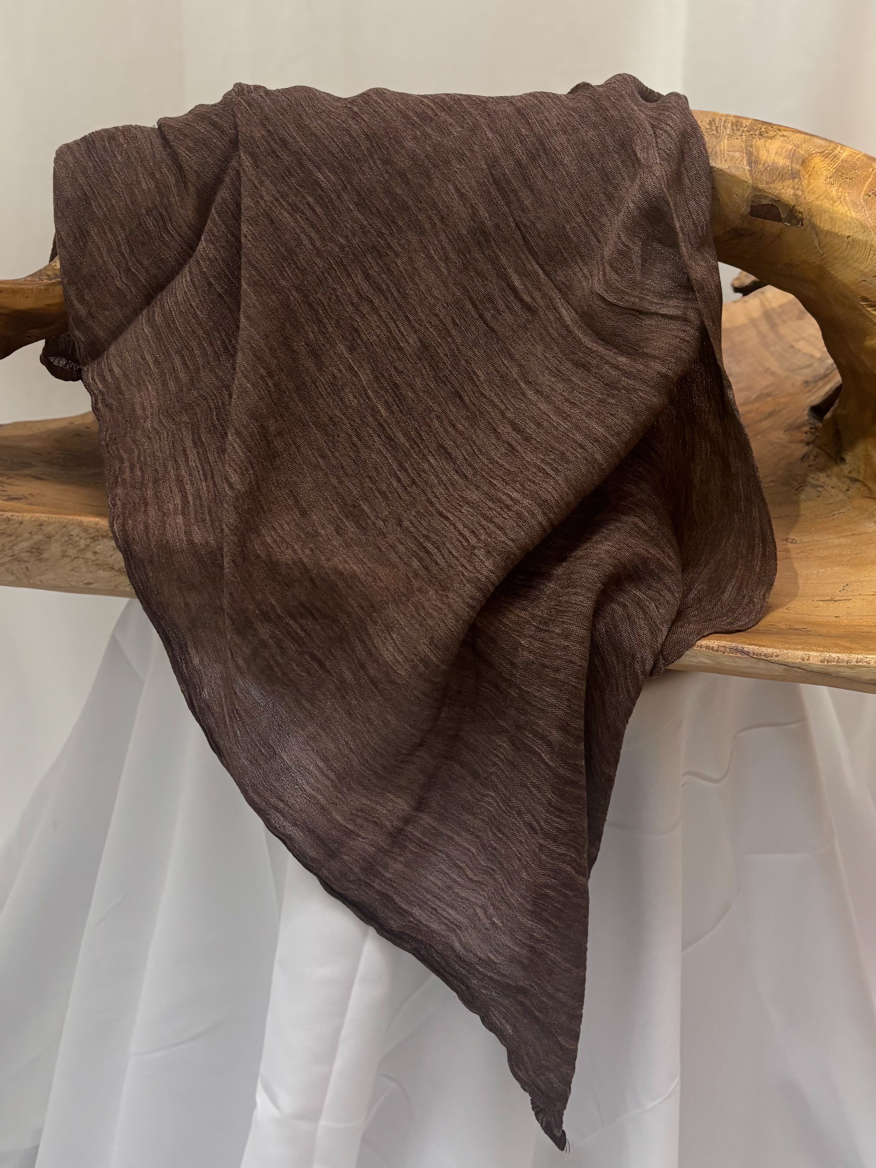 Textured hijab | Brown