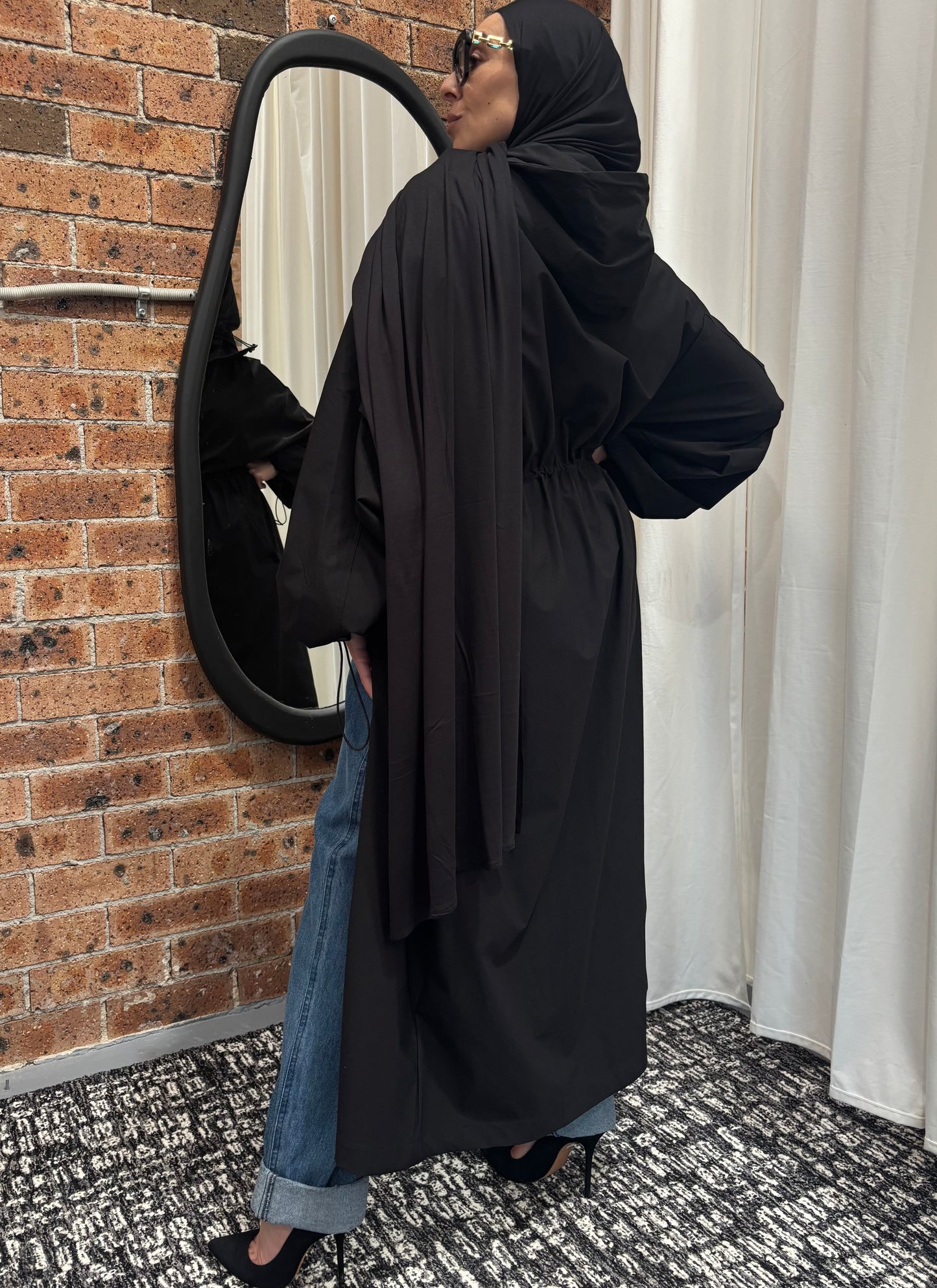 Jersey cotton hijab with cap