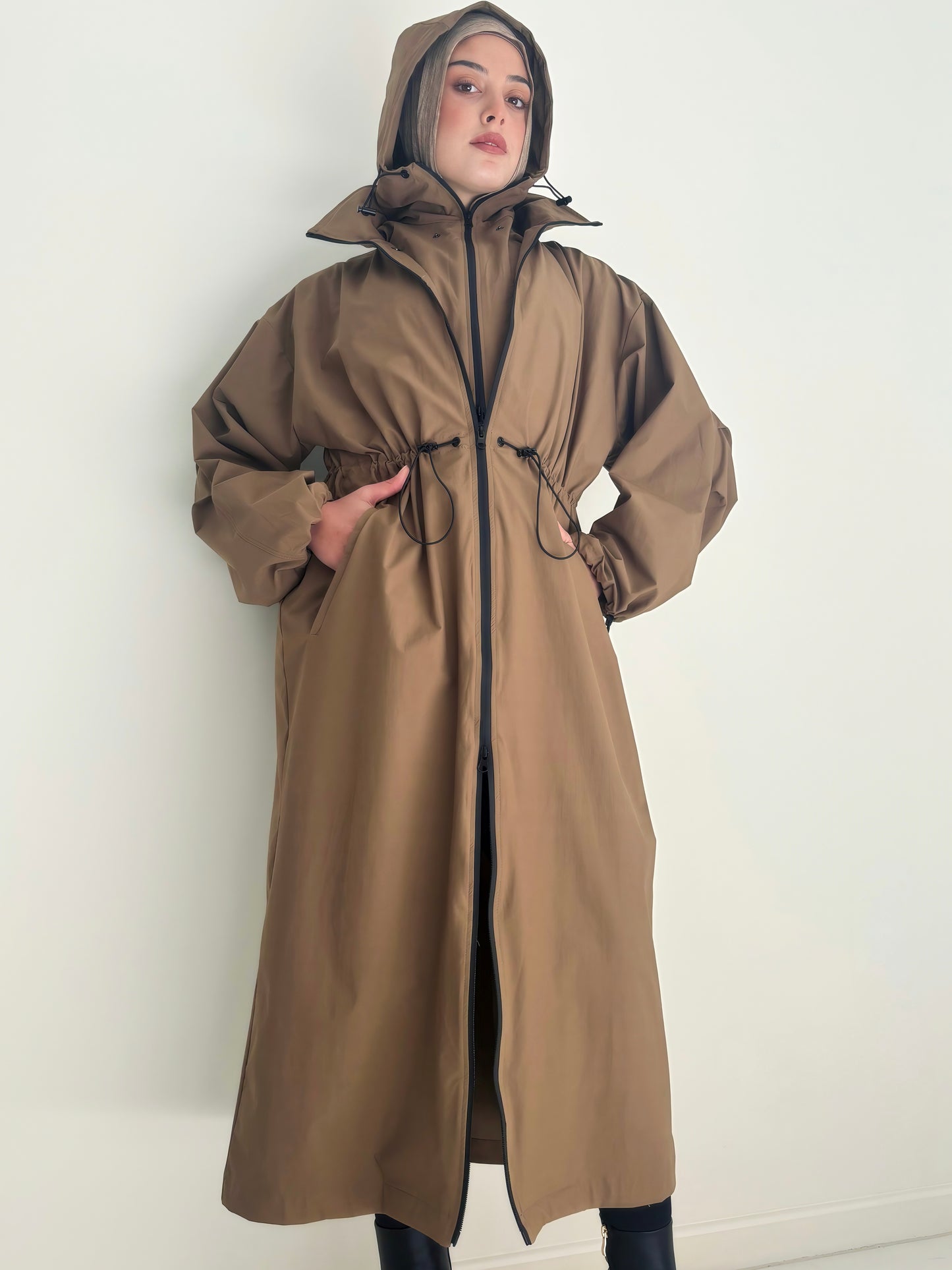 Hooded Trench Coat
