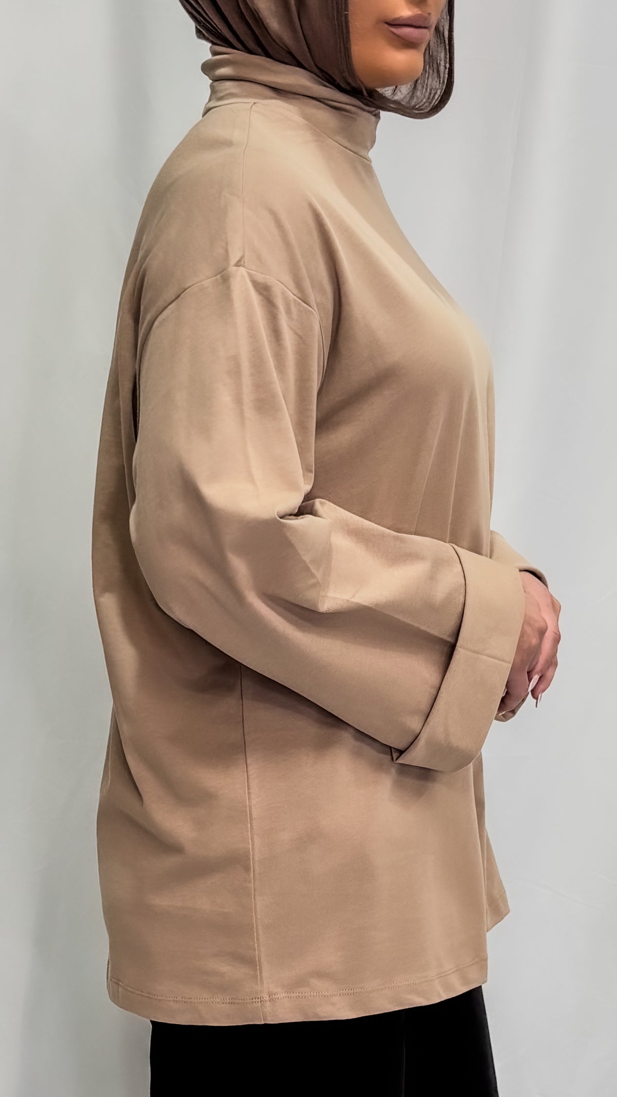 Oversized High Neck Shirt