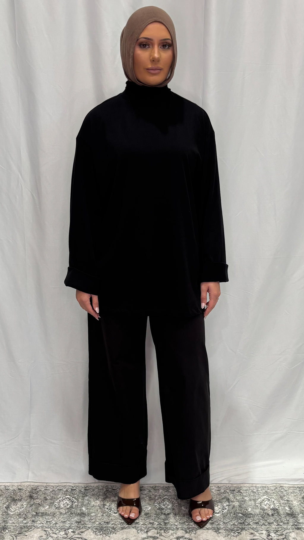 Oversized High Neck Shirt