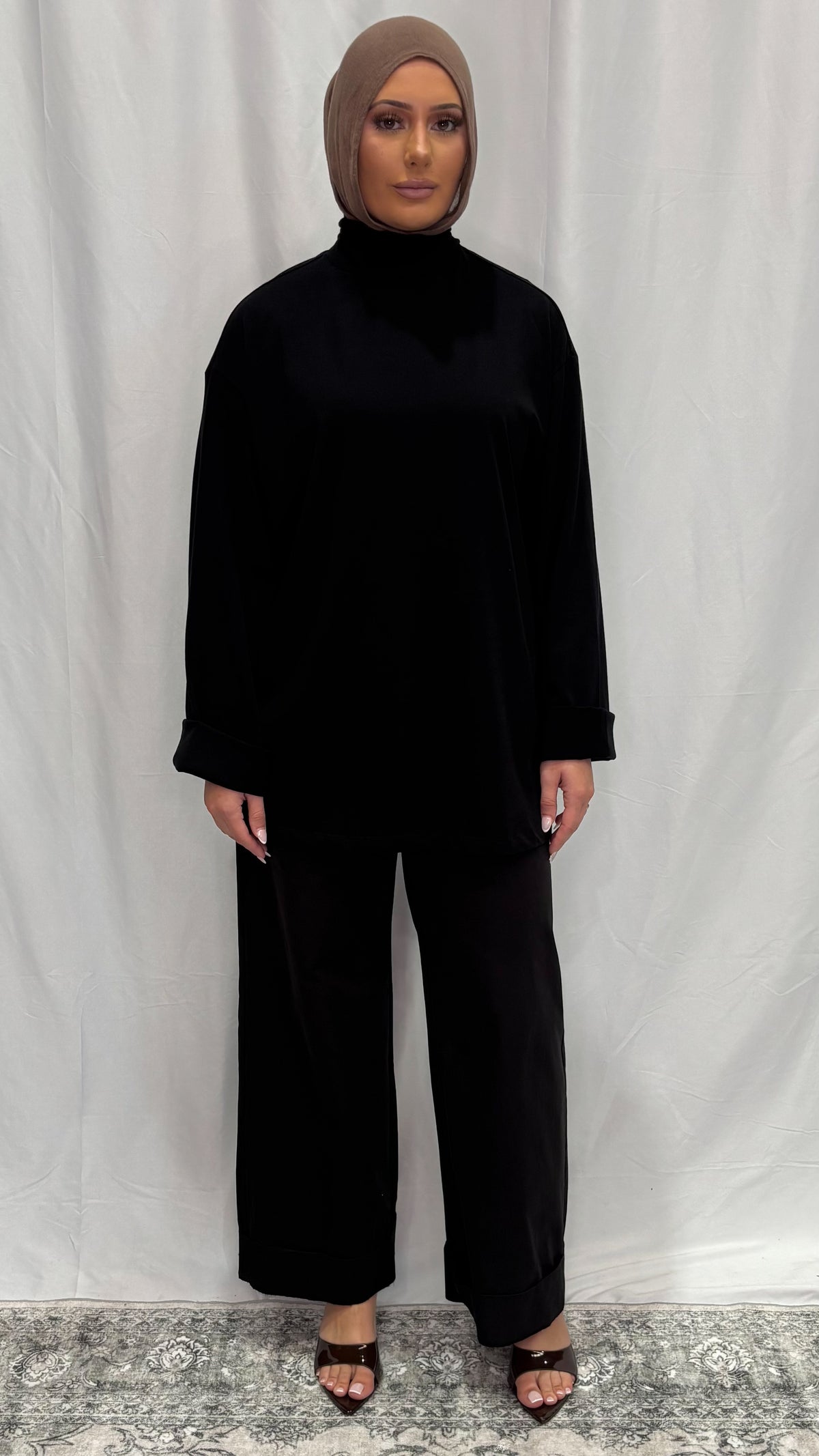 Oversized High Neck Shirt