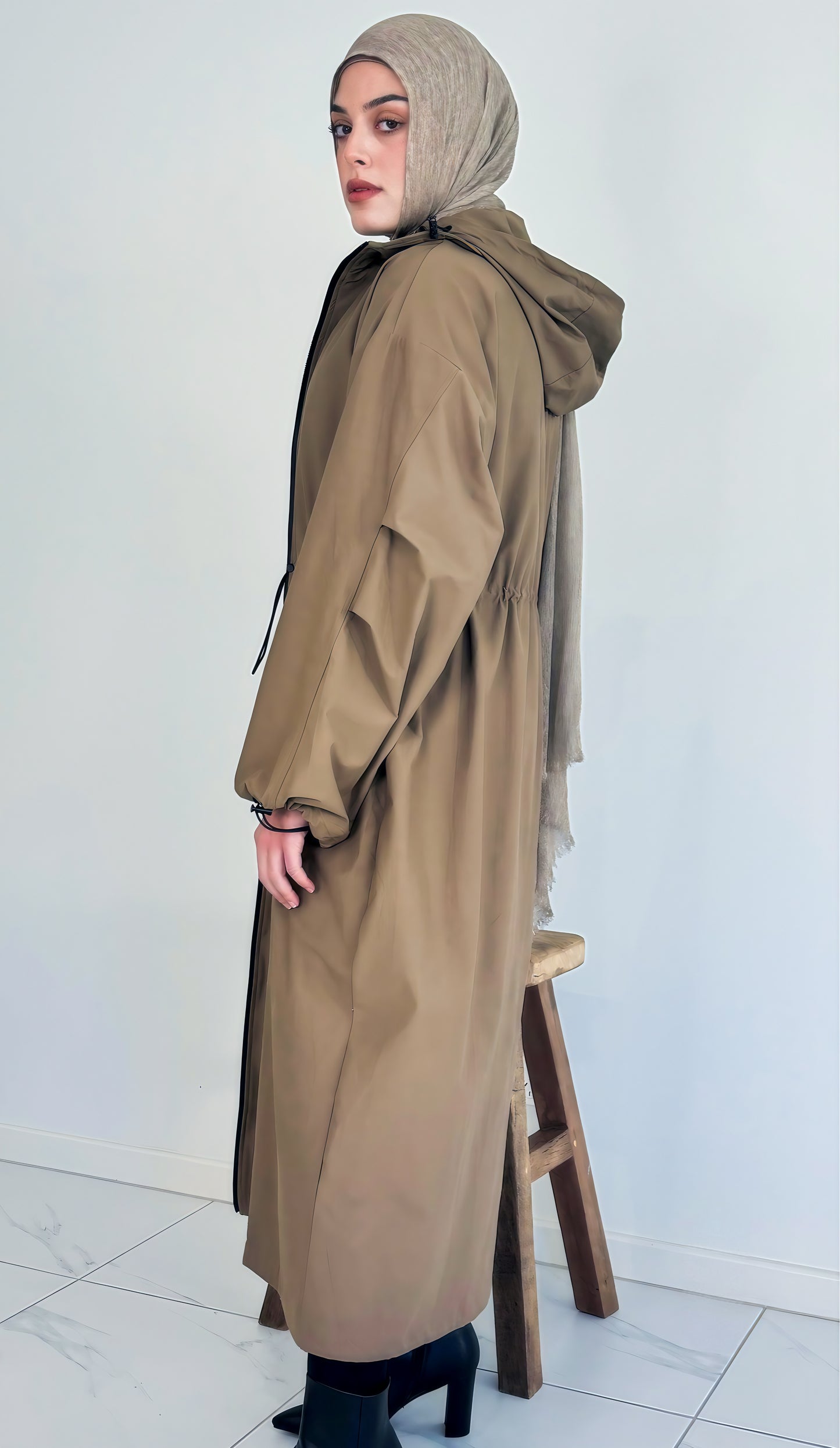 Hooded Trench Coat
