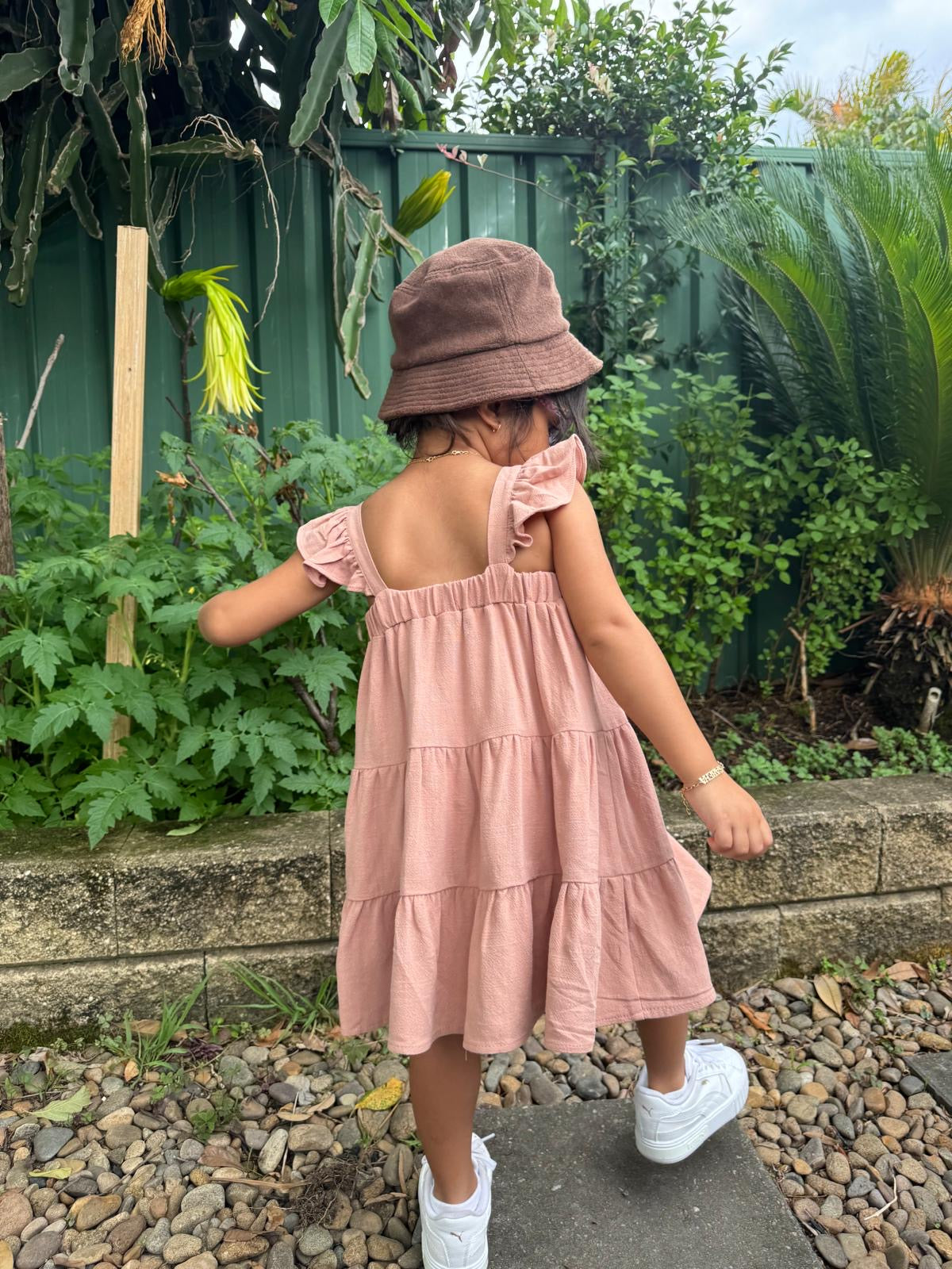 Ruffle Dress | Dusty Pink