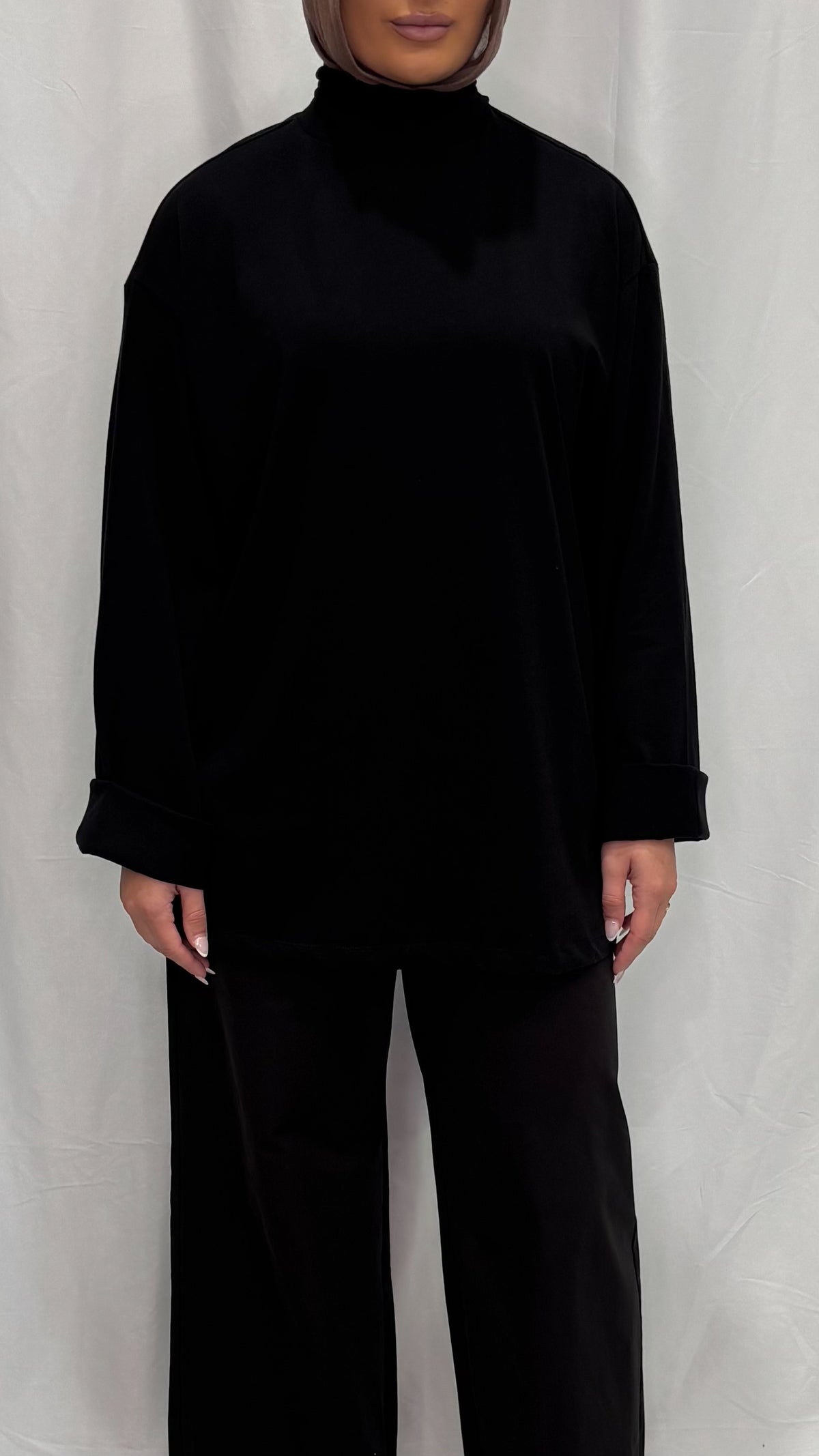 Oversized High Neck Shirt