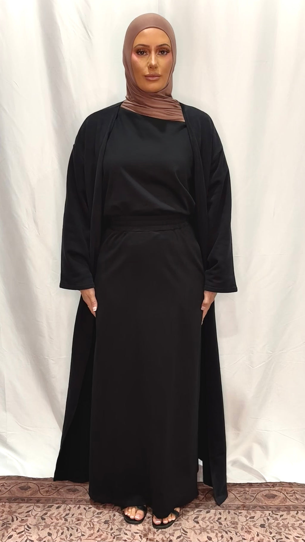 Basik Black Maxi Skirt
