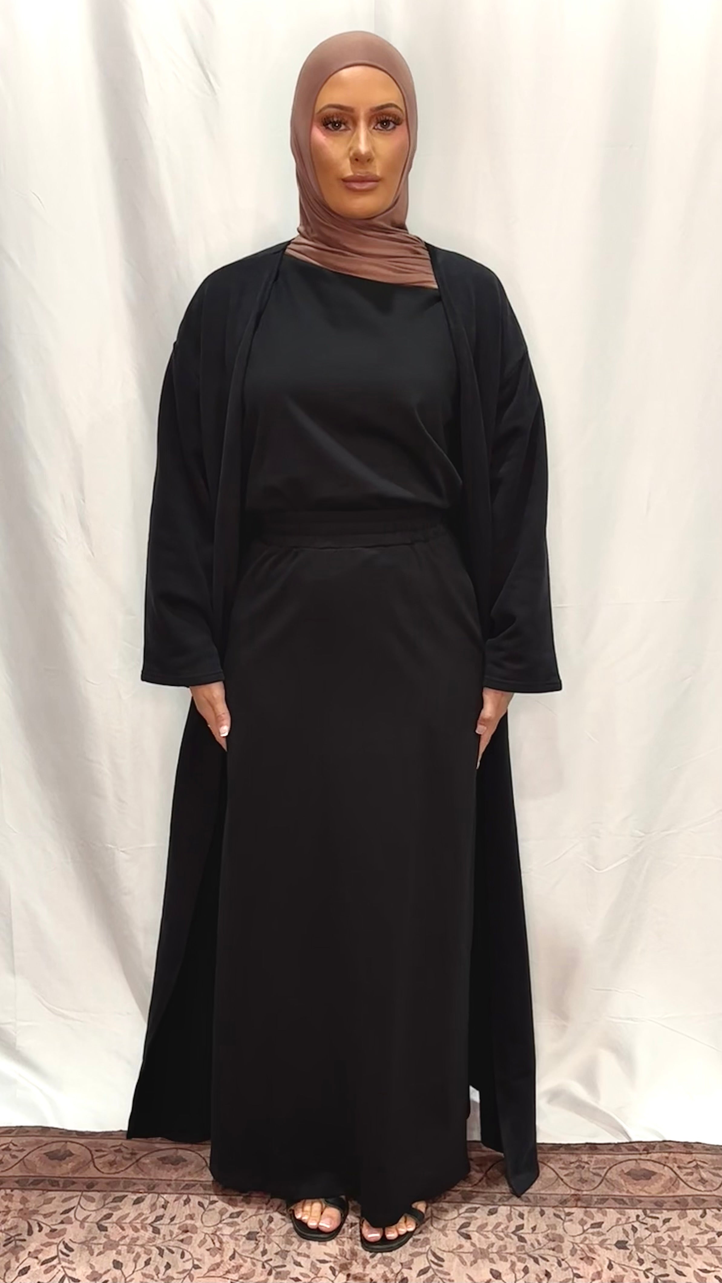 Basik Black Maxi Skirt
