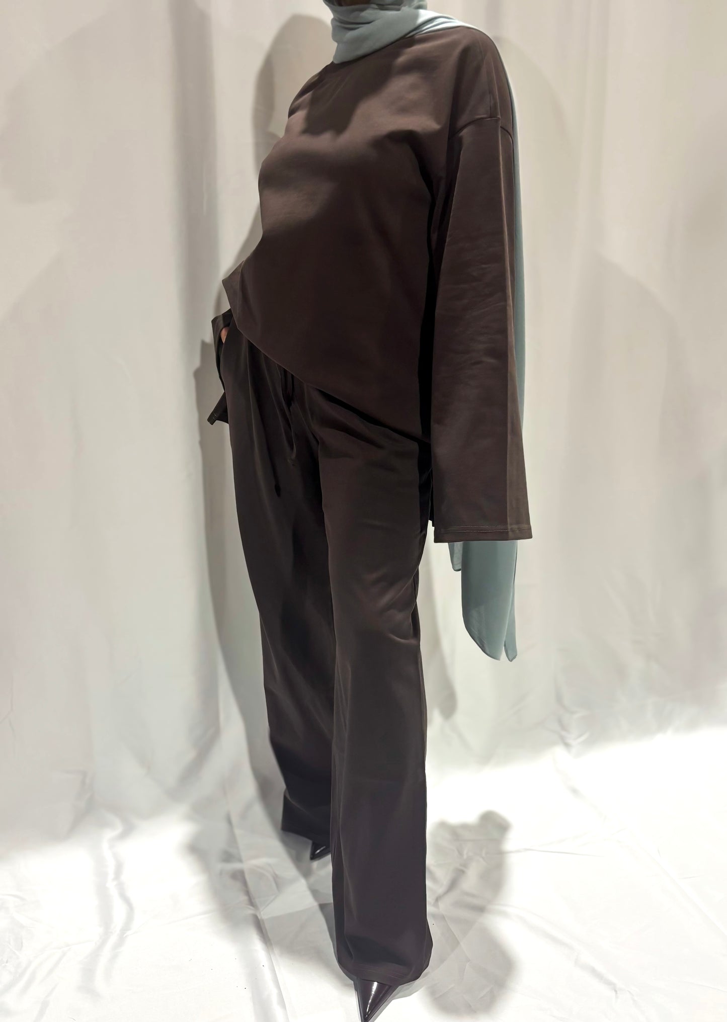 Basik Wide-Leg Pants – Bitter Chocolate