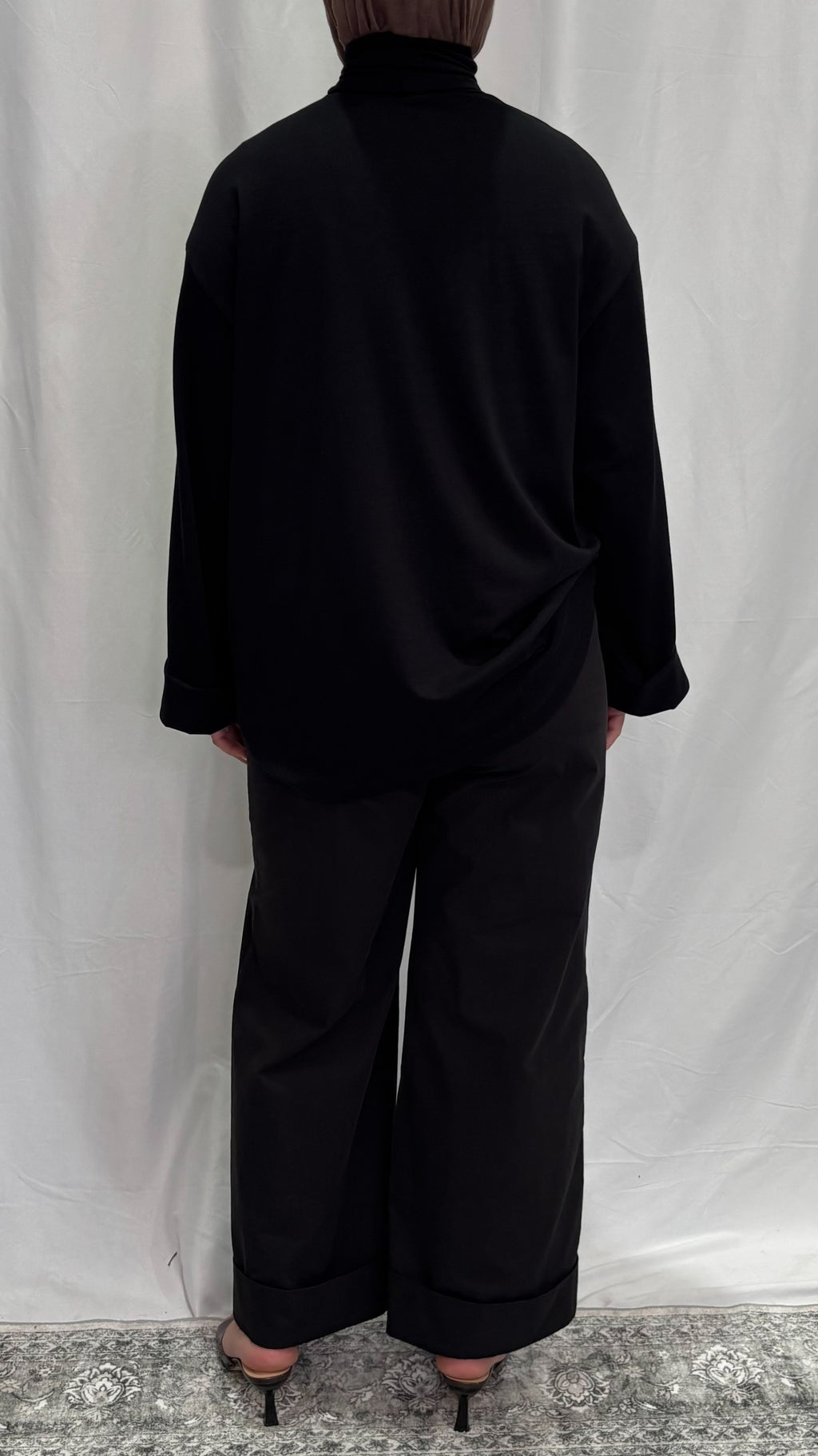Oversized High Neck Shirt