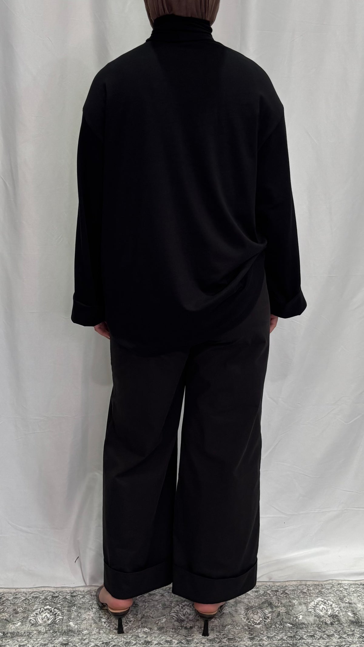 Oversized High Neck Shirt
