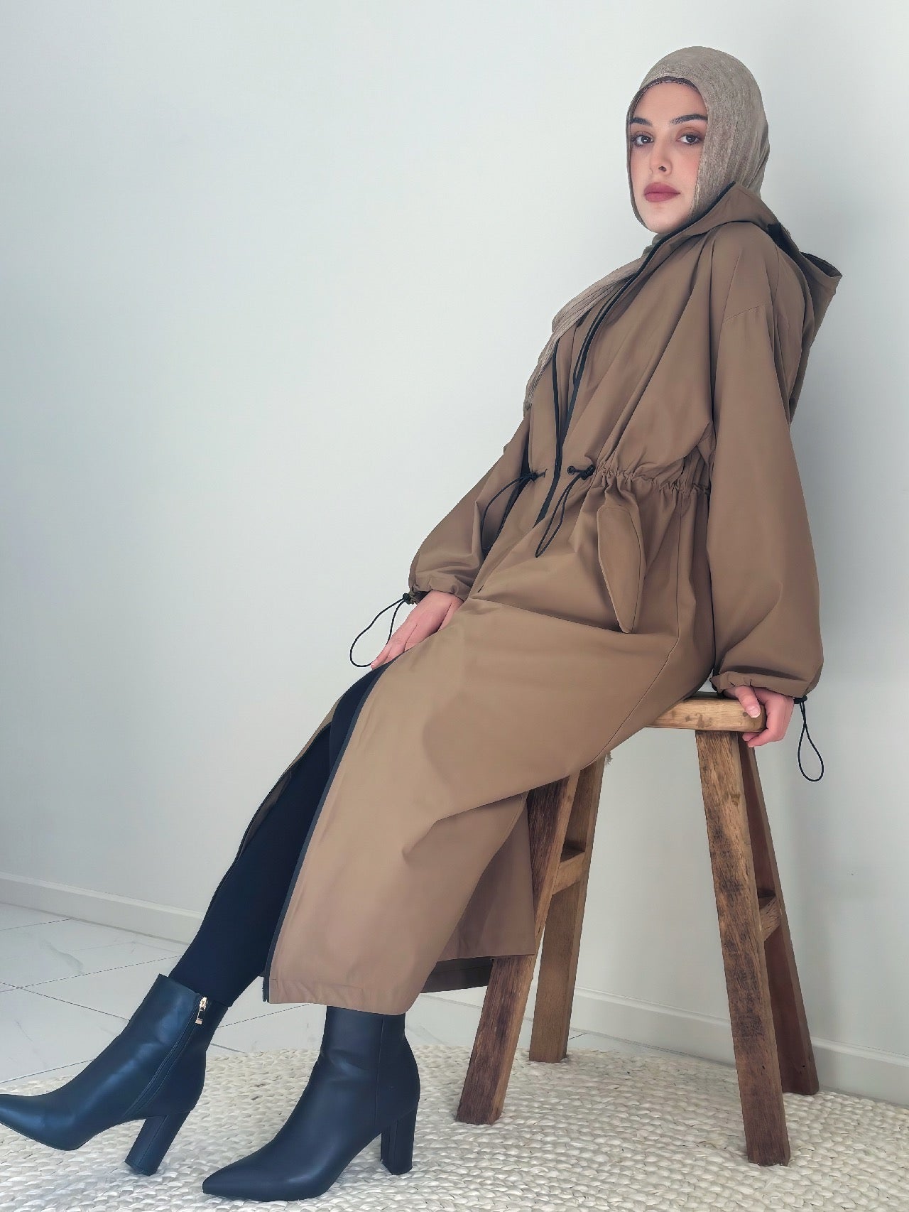 Hooded Trench Coat