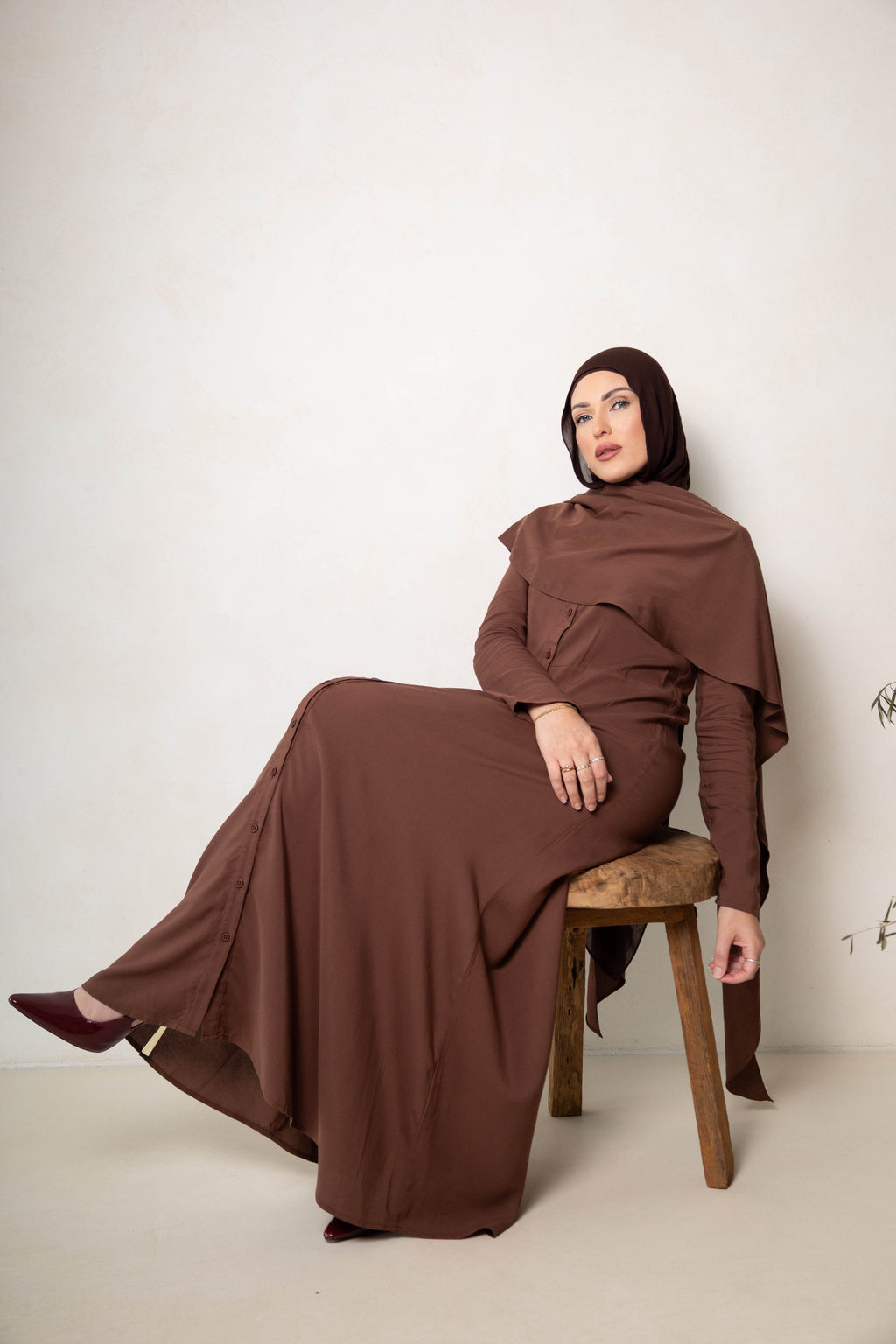 Amali Dress | Nut Brown