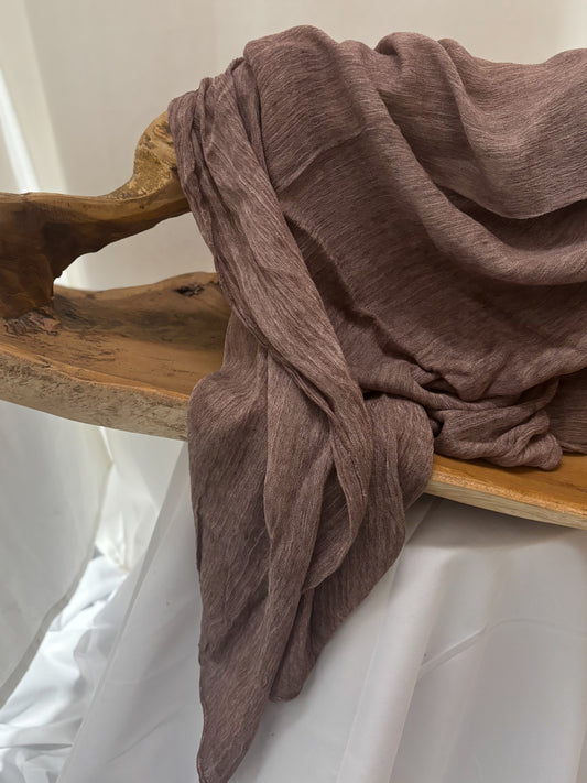 Textured hijab | Light Mauve