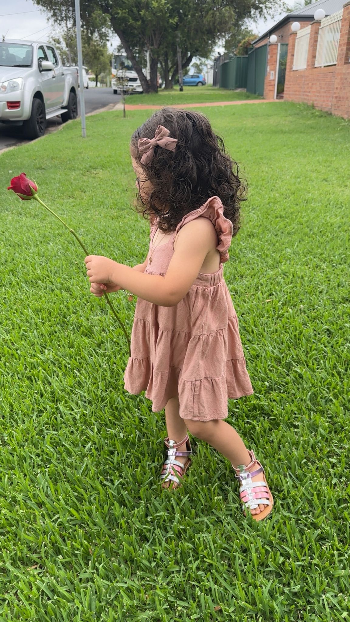 Ruffle Dress | Dusty Pink