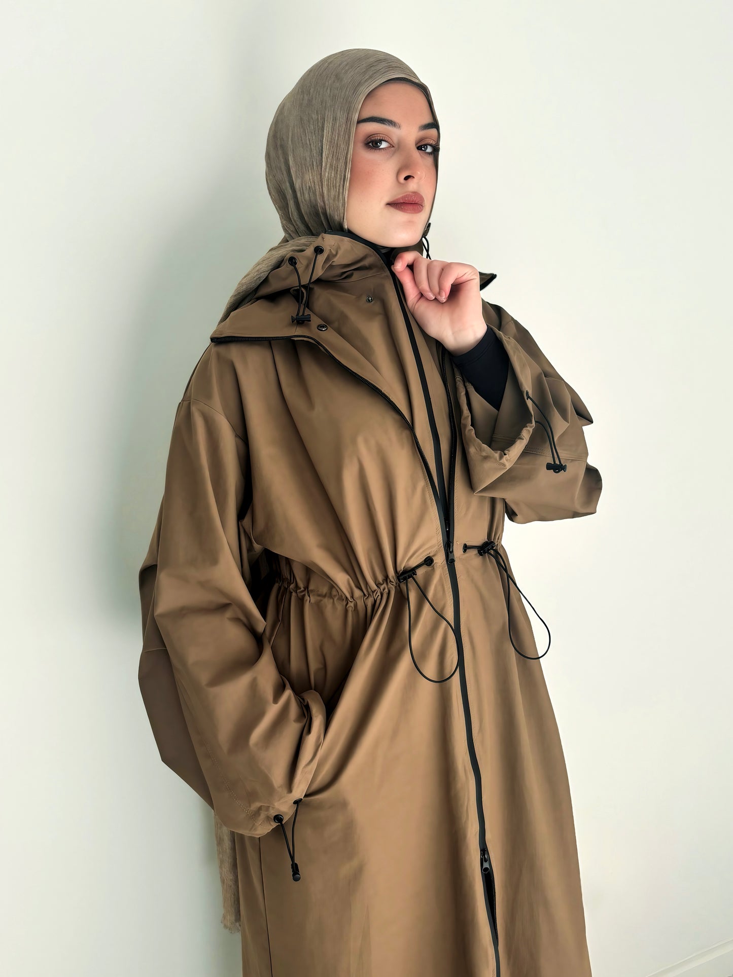 Hooded Trench Coat