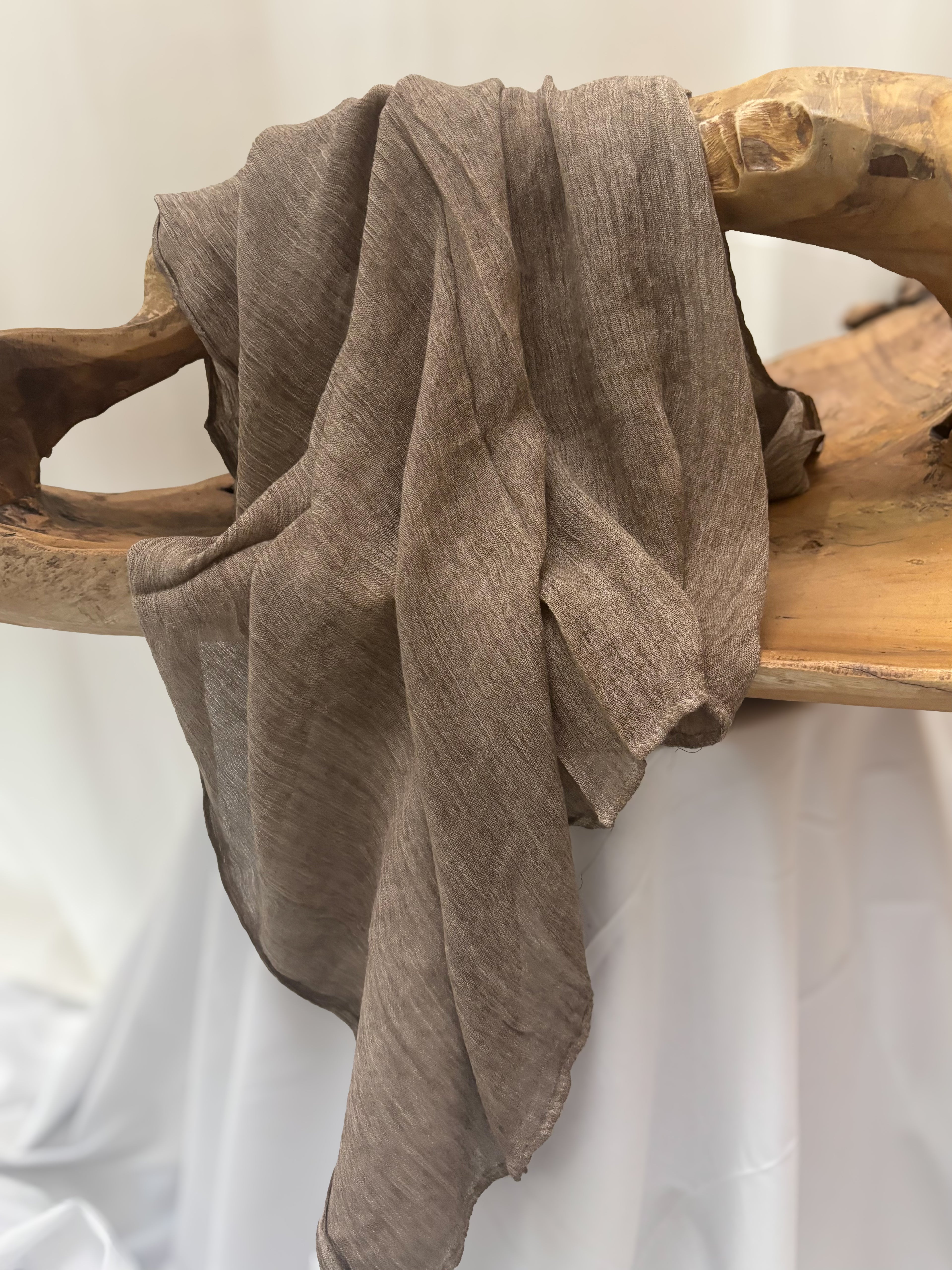 Textured hijab | Taupe