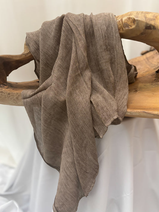 Textured hijab | Taupe