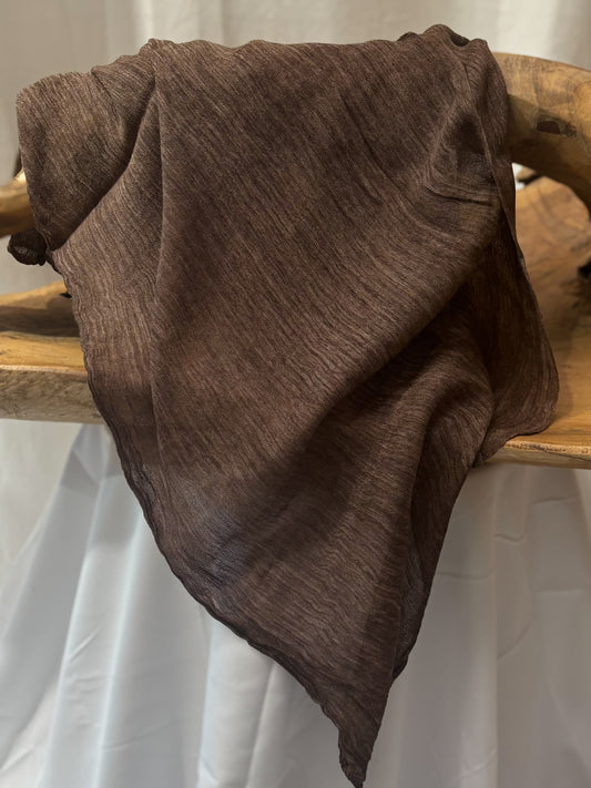 Textured hijab | Brown