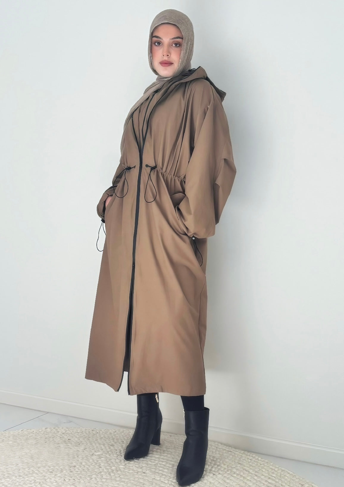 Hooded Trench Coat